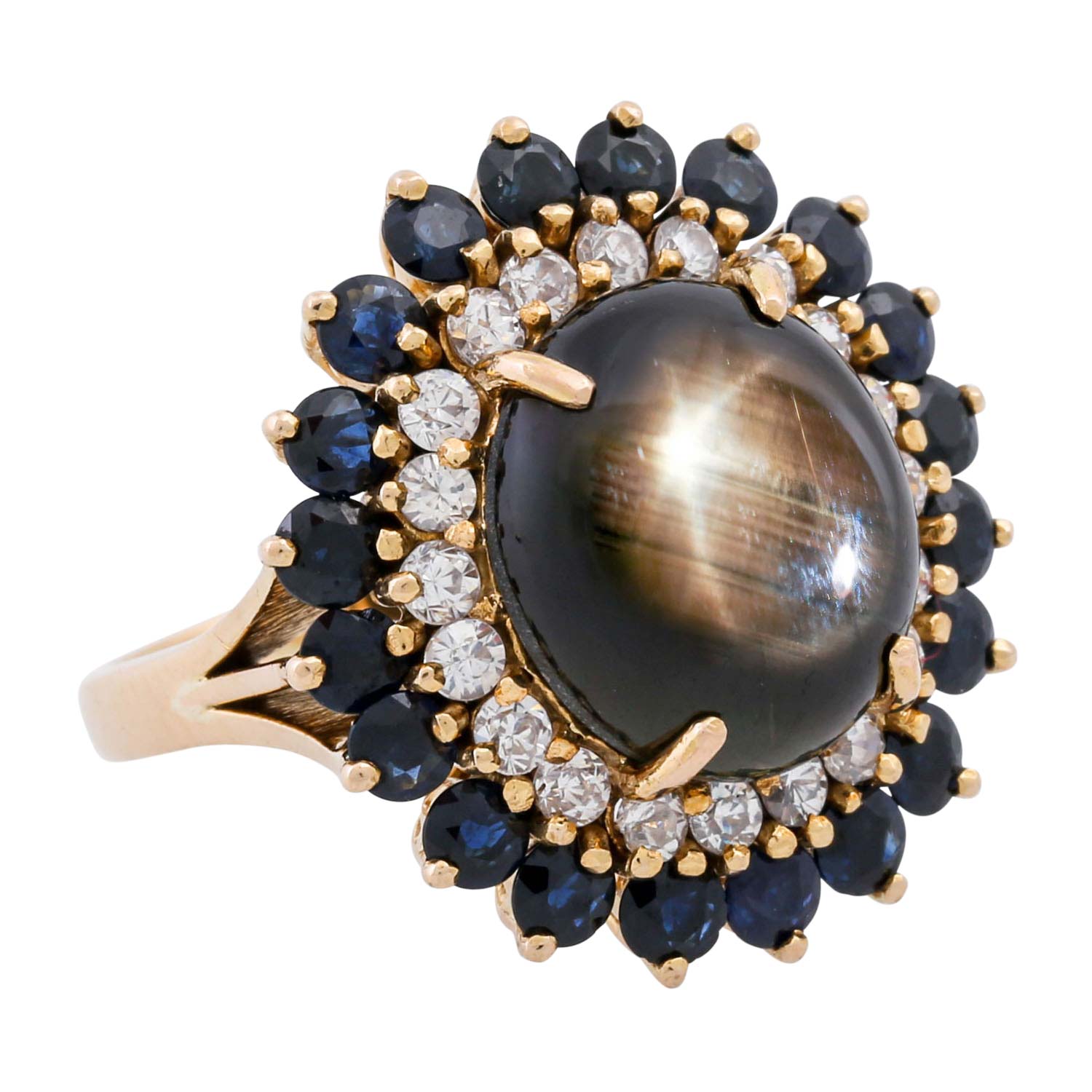 Ring mit schwarzem Sternsaphir ca. 8,5 ct - Image 5 of 5