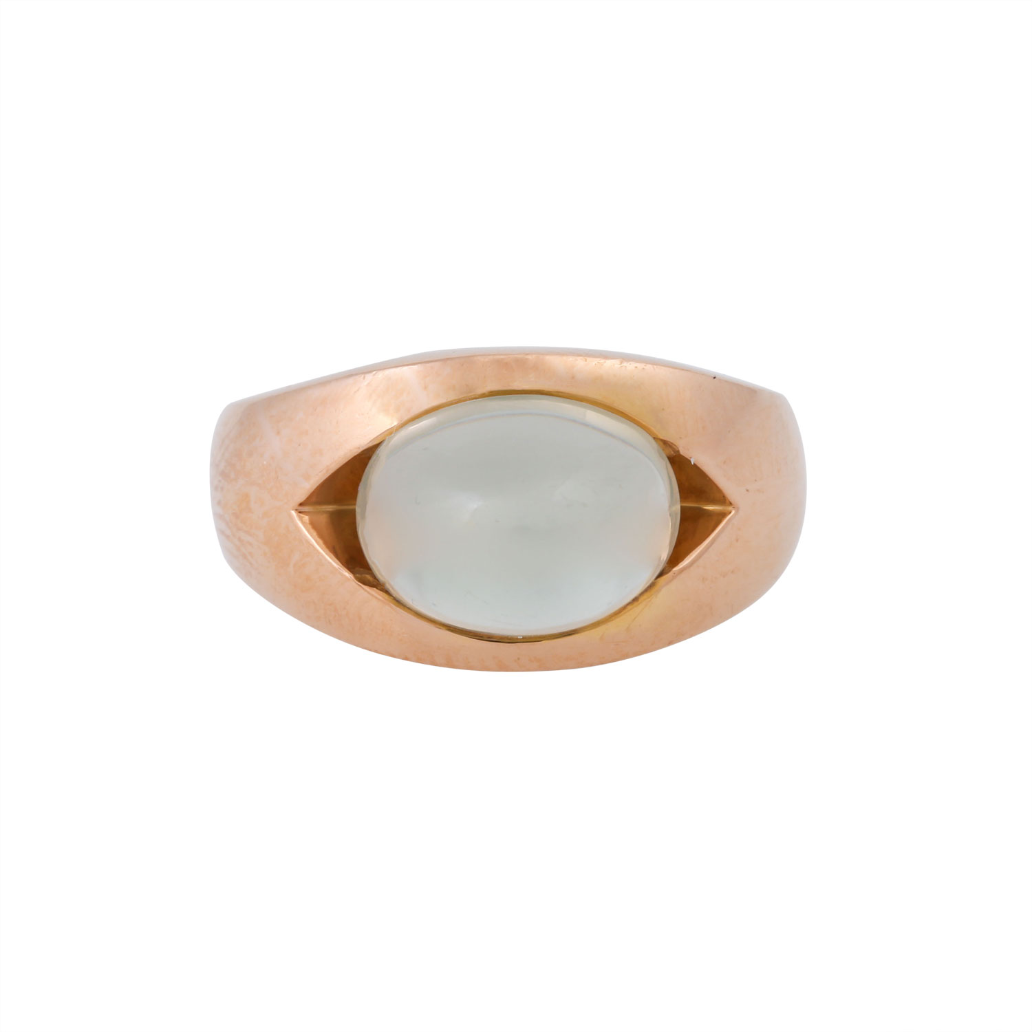 Ring mit grünlichem Mondsteincabochon, - Image 2 of 5