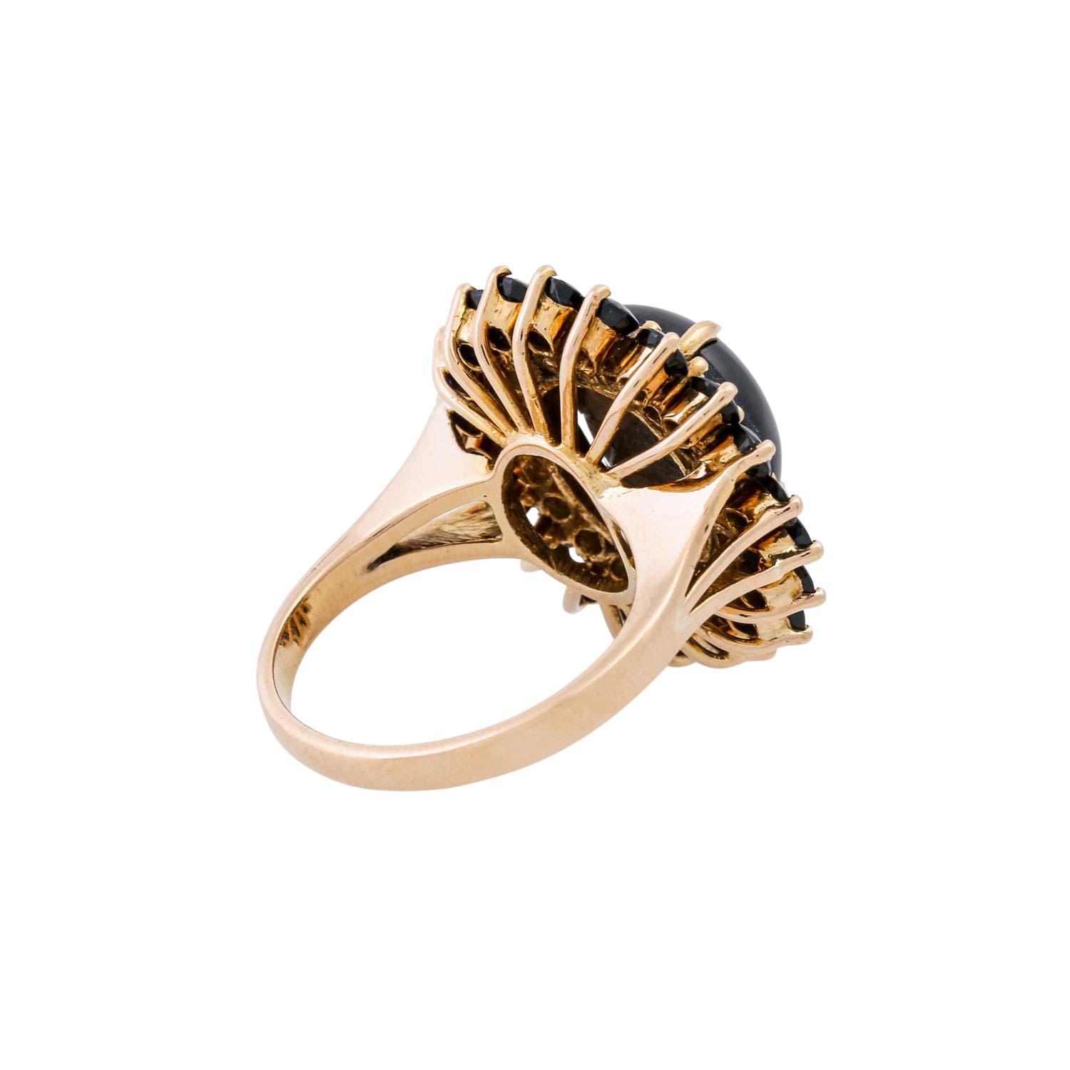 Ring mit schwarzem Sternsaphir ca. 8,5 ct - Image 3 of 5