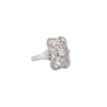 Ring mit Altschiffdiamant von ca. 0,25 ct,