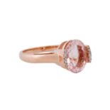 Ring mit Morganit von ca. 3 ct,