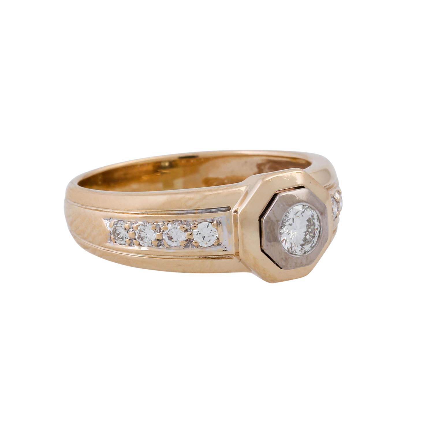 Ring mit Brillanten zus. ca. 0,40 ct,