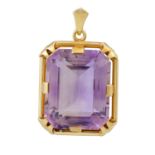 Anhänger mit Amethyst von ca. 33 ct,