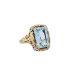 Ring mit Aquamarin,