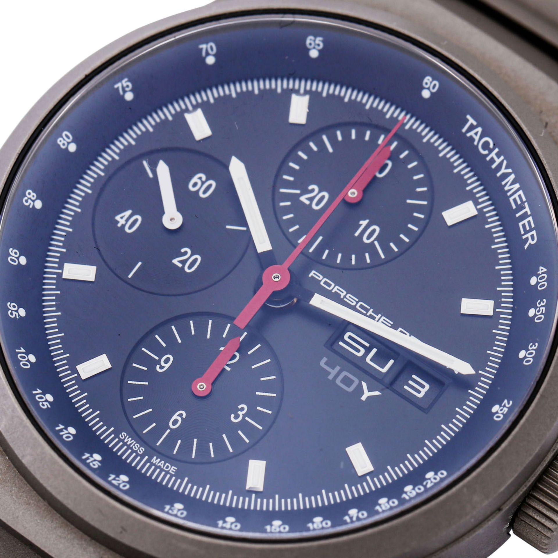 PORSCHE DESIGN Heritage Dashboard Chronograph DayDate "40 Jahre", Ref. P6540. Herrenuhr. Damaliger K - Bild 5 aus 9