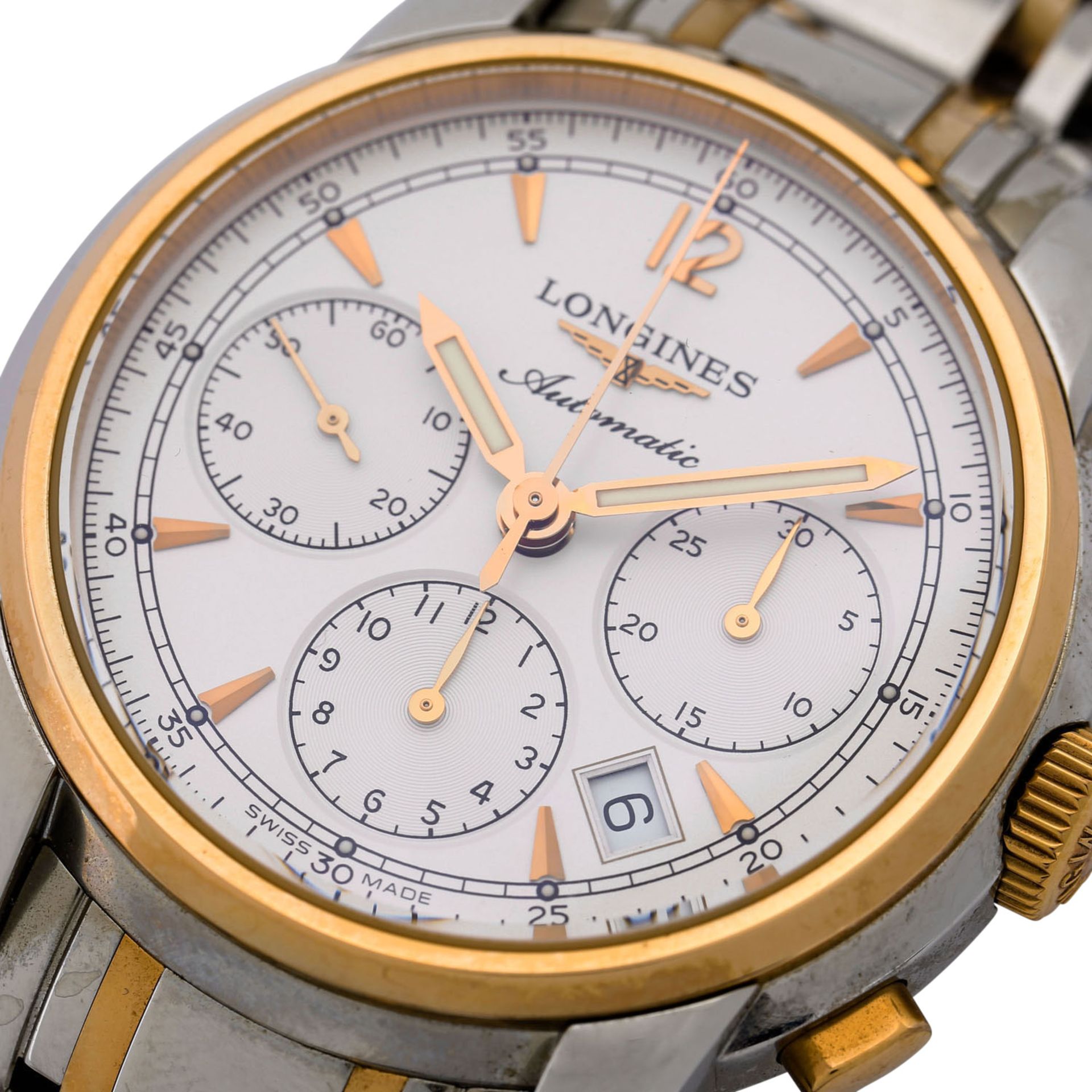 LONGINES Saint-Imier Chronograph, Ref. L2.752.5.72.7. Herrenuhr. Damaliger Kaufpreis: 3.370,- Euro. - Bild 5 aus 6