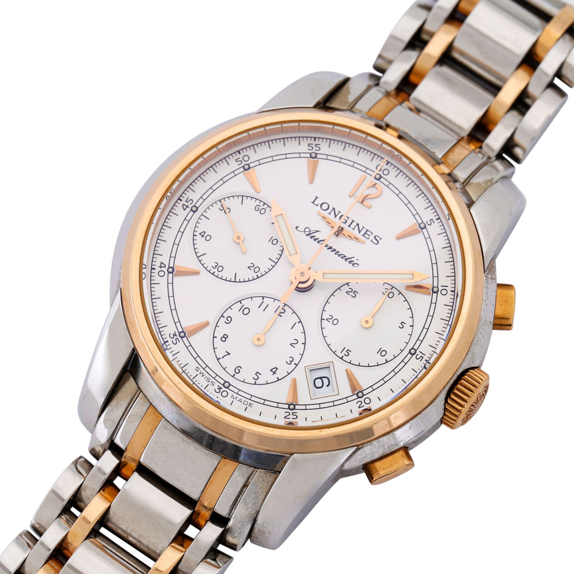 LONGINES Saint-Imier Chronograph, Ref. L2.752.5.72.7. Herrenuhr. Damaliger Kaufpreis: 3.370,- Euro. - Bild 4 aus 6