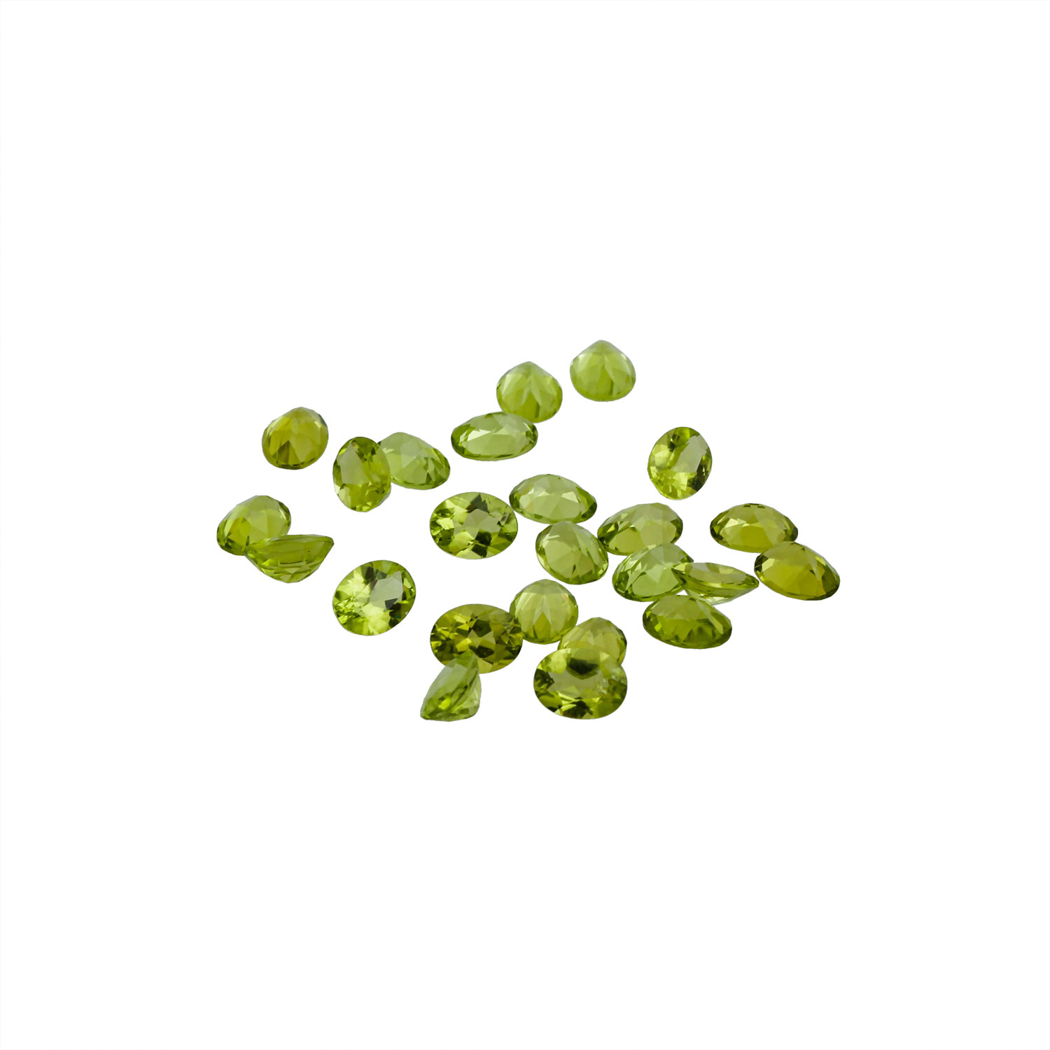 Konvolut 24 Peridots von 30,97 ct - Bild 3 aus 4