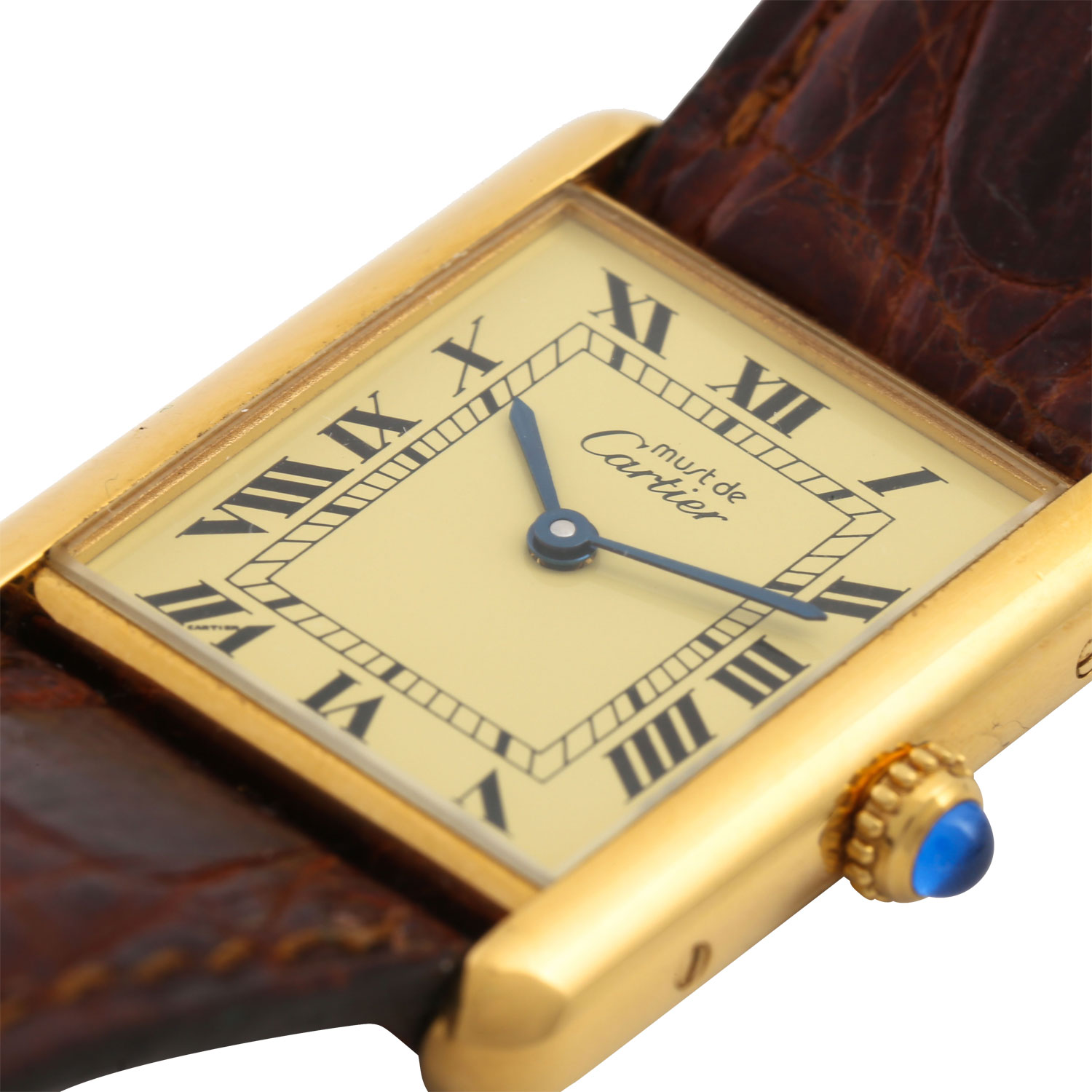CARTIER VintageTank Vermeil, Ref. 590005. Armbanduhr. - Bild 5 aus 7