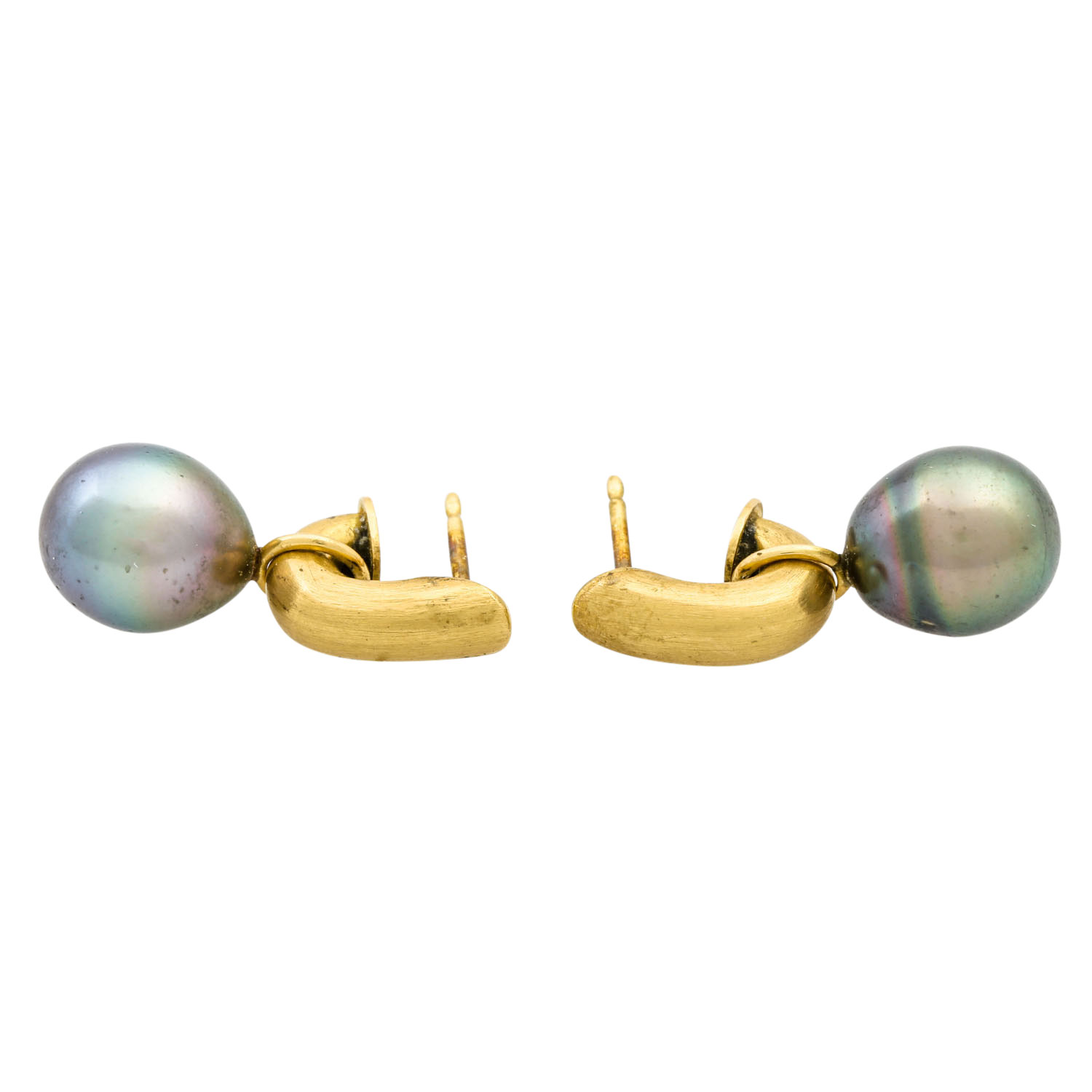 Ohrringe mit eingehängten Tahitiperlen, - Image 3 of 5