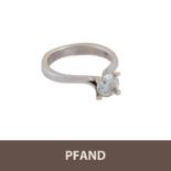 PFANDAUKTION - Ring mit Brillant ca. 080 ct, (p3!!!)