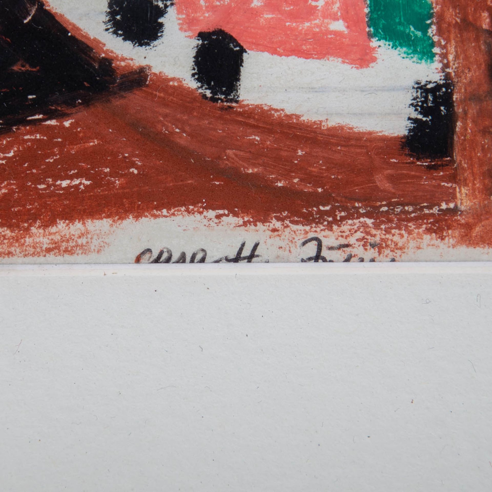 REICHLE, PAUL (1900-1981), "Abstrakte Farbkomposition", - Bild 3 aus 4