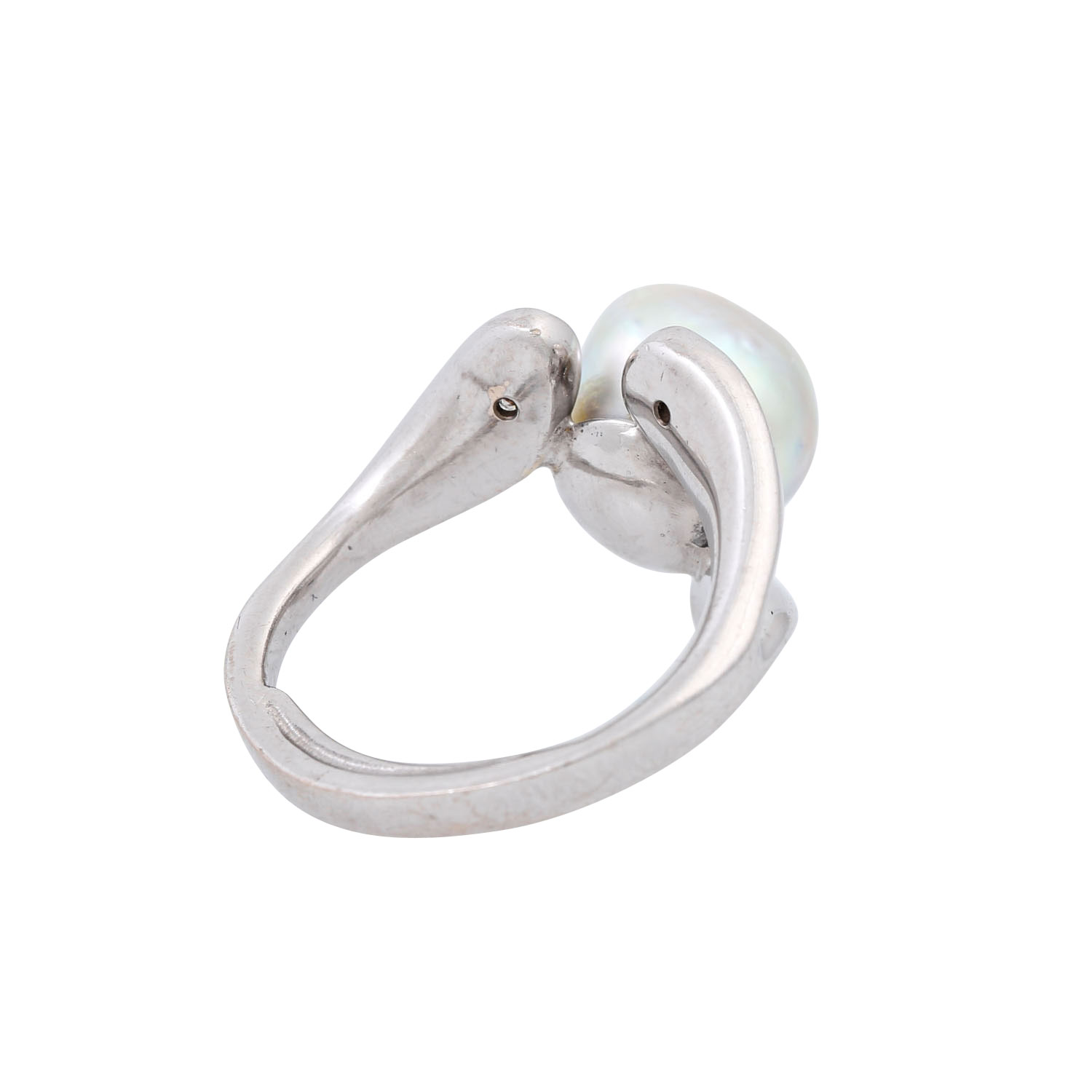 Ring mit Perle und 3 Brillanten - Image 3 of 5