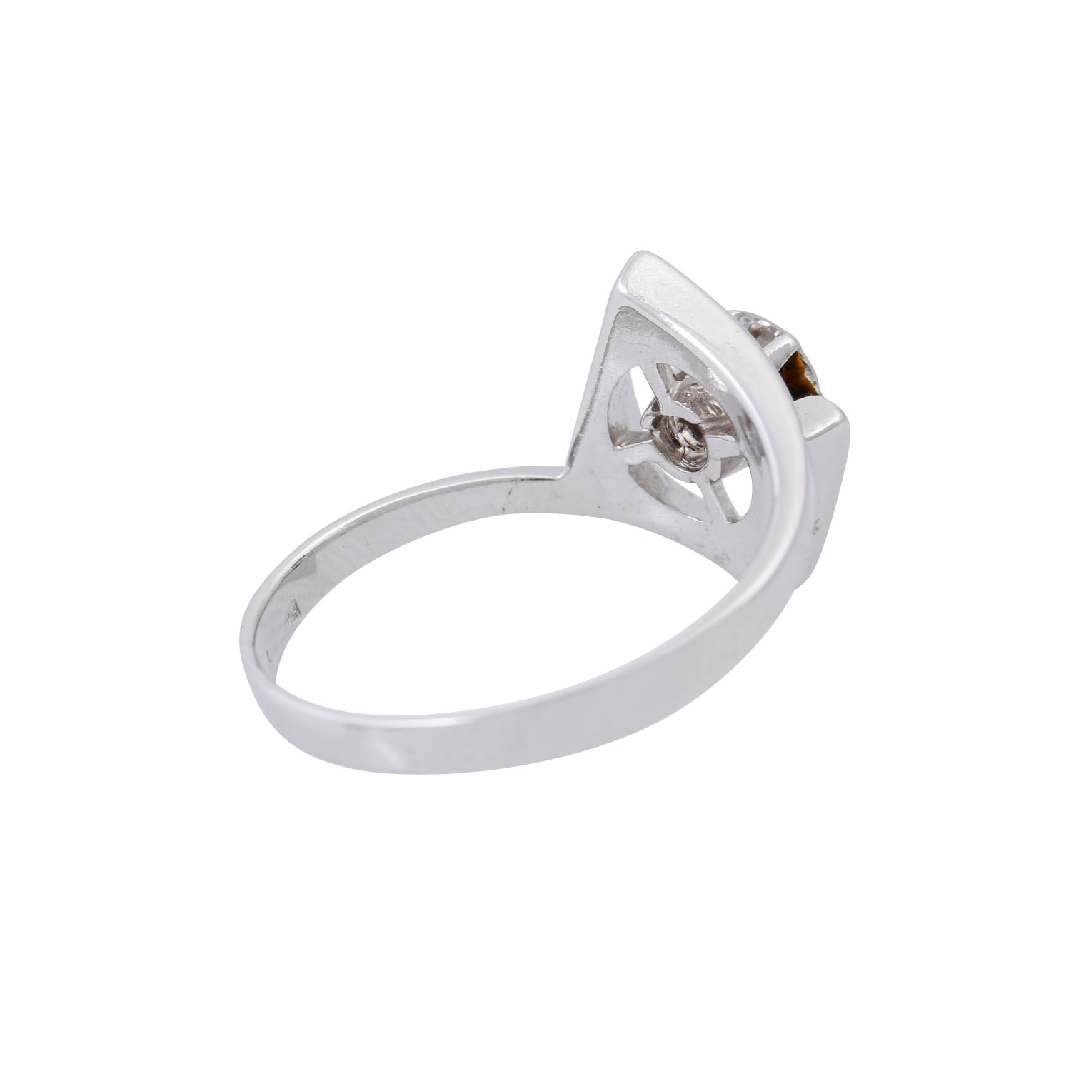 Ring mit Brillant Solitär ca. 0,6 ct, - Image 3 of 5