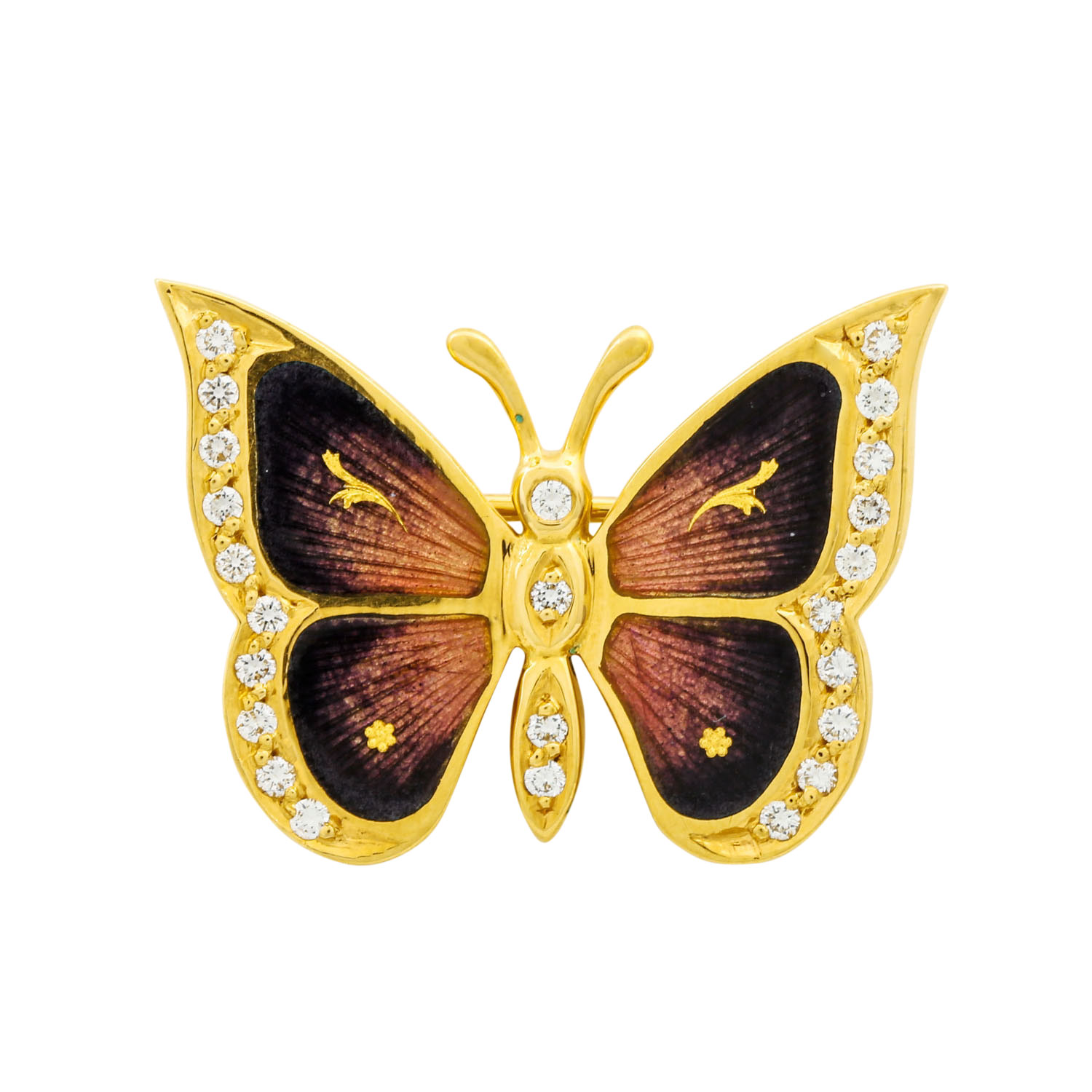 VICTOR MAYER FABERGÉ Brosche "Schmetterling"