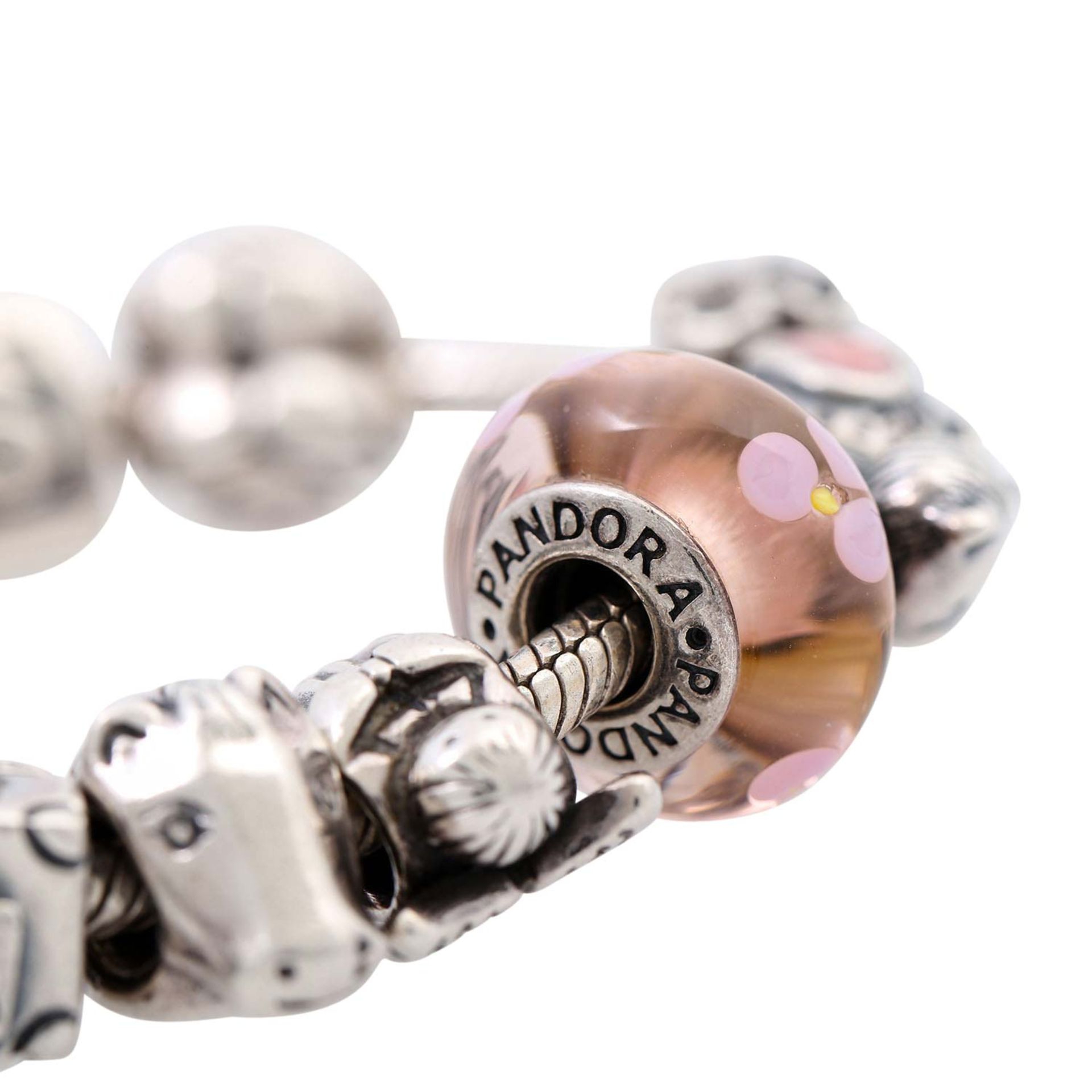 PANDORA Armband mit 12 Charms, - Image 5 of 5