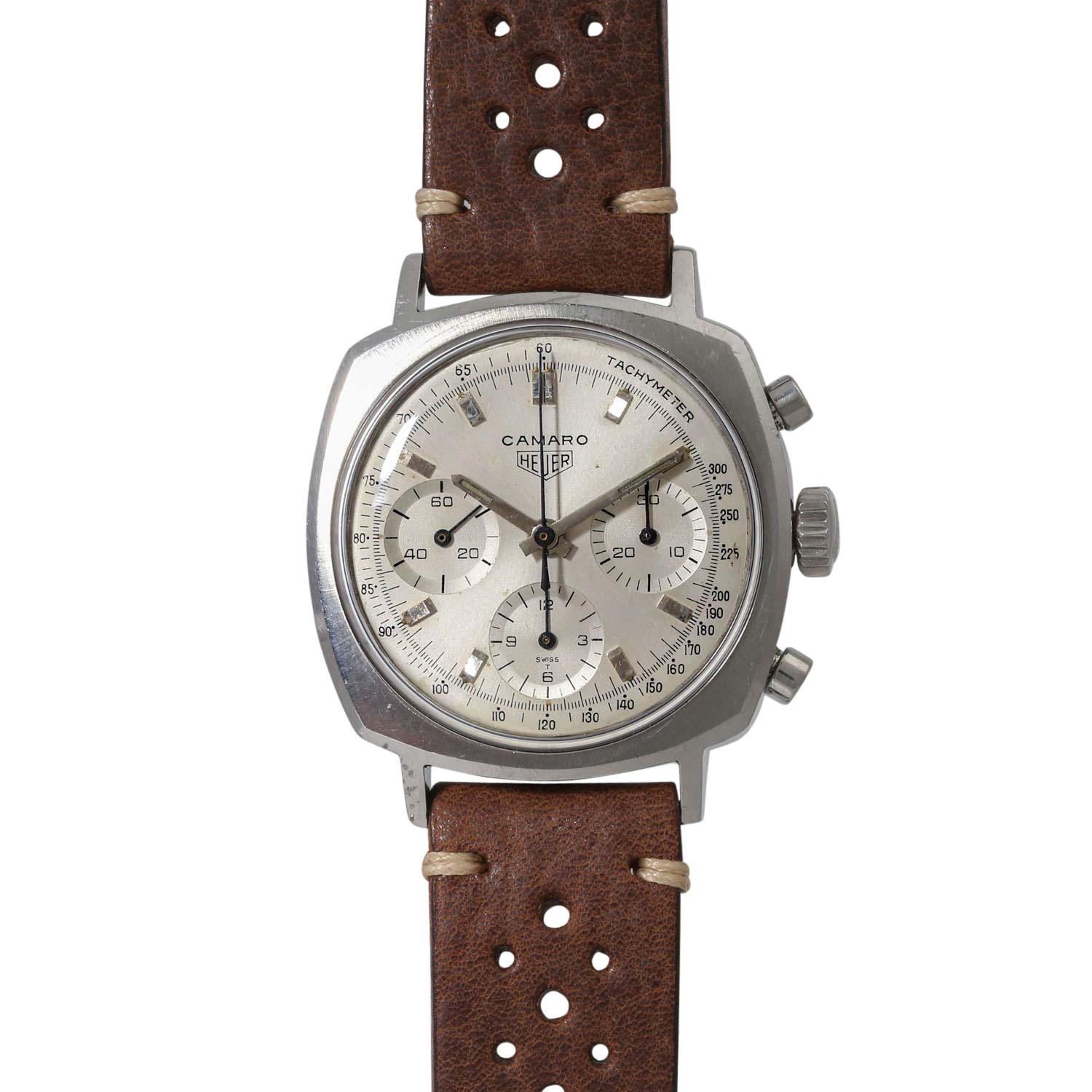 HEUER Vintage Camaro Herrenuhr Chronograph, Ref. 7220S. Ca. 1960er Jahre.