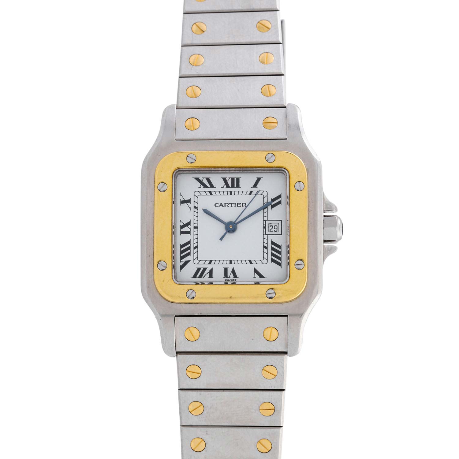 CARTIER Vintage Santos Carree, Ref. 2961. Armbanduhr. Ca. 1980/1990er Jahre.