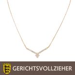 Collier mit Brillanten zus. ca. 0,8 ct,