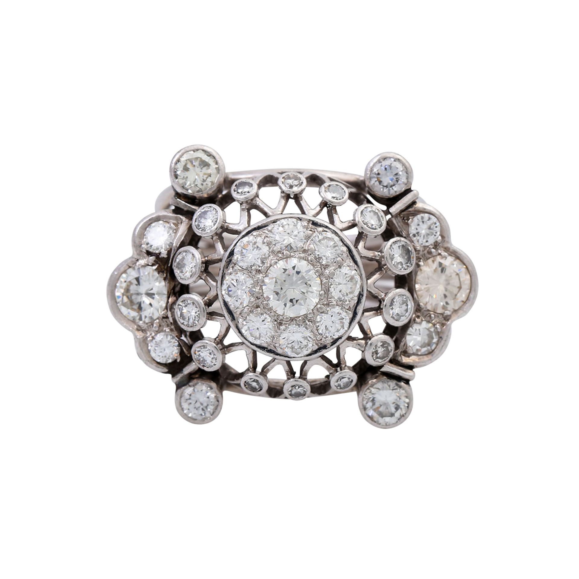 Ring mit Diamanten von zus. ca. 2,2 ct, - Image 2 of 5