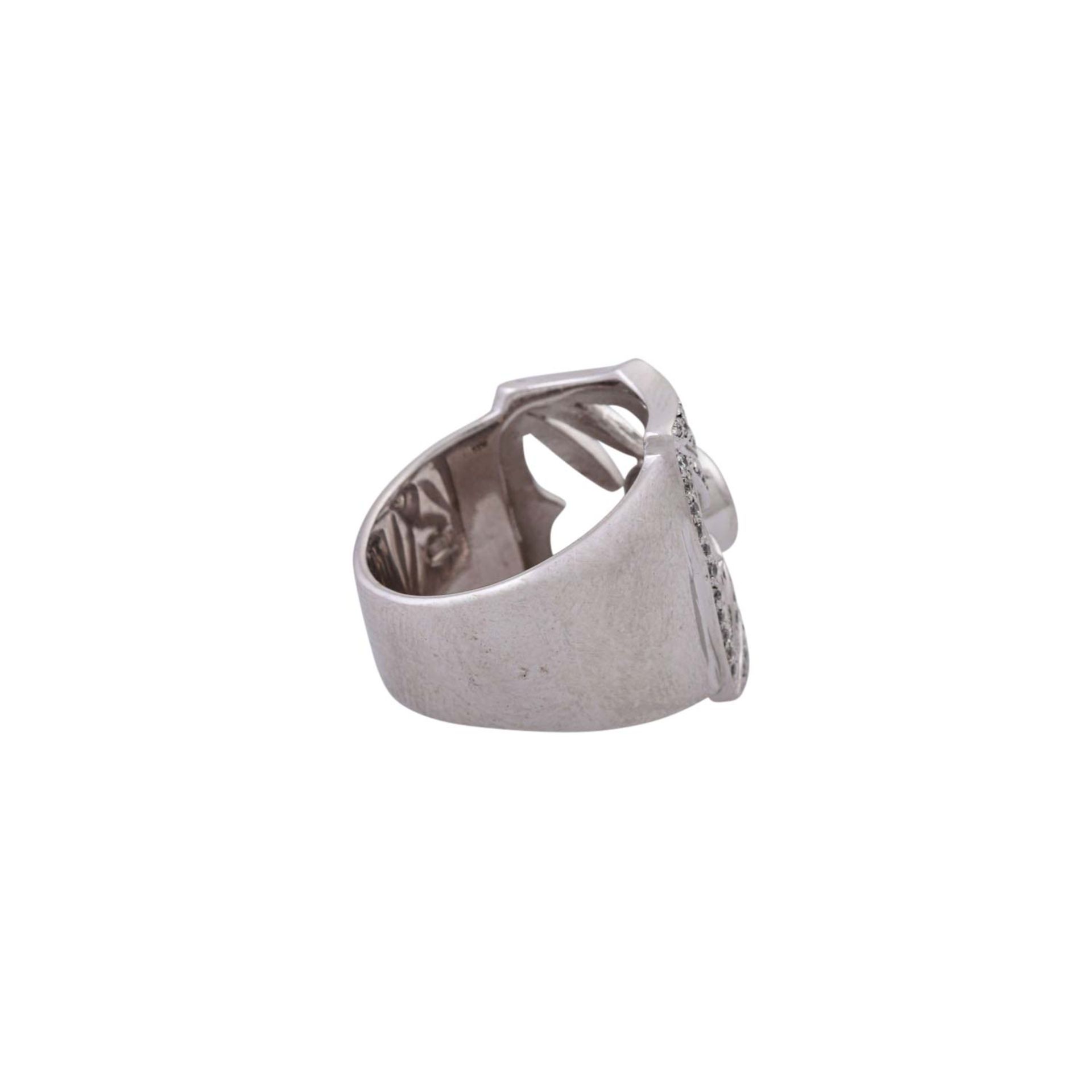 Ring mit Brillant von ca. 0,6 ct, - Image 3 of 5