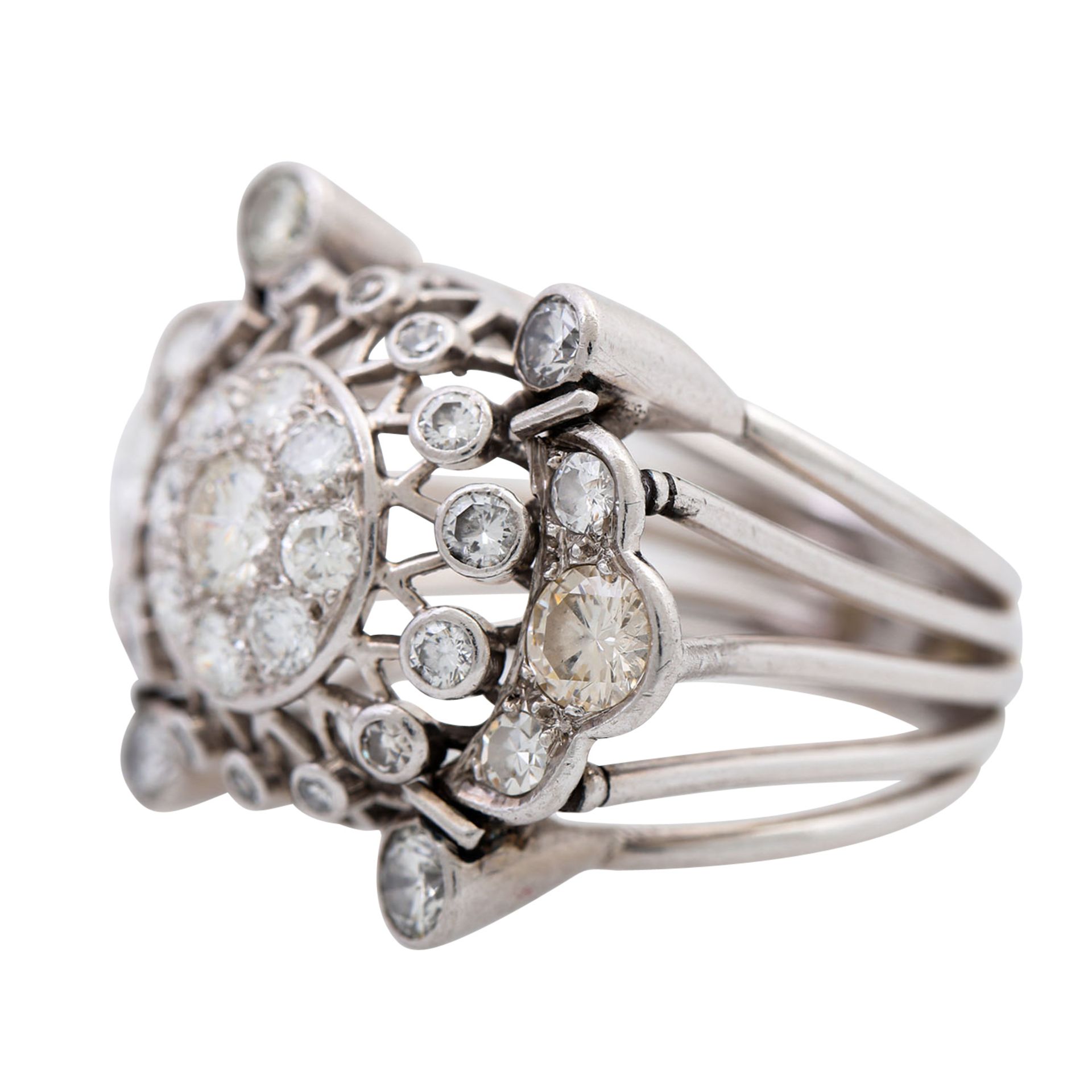 Ring mit Diamanten von zus. ca. 2,2 ct, - Image 5 of 5