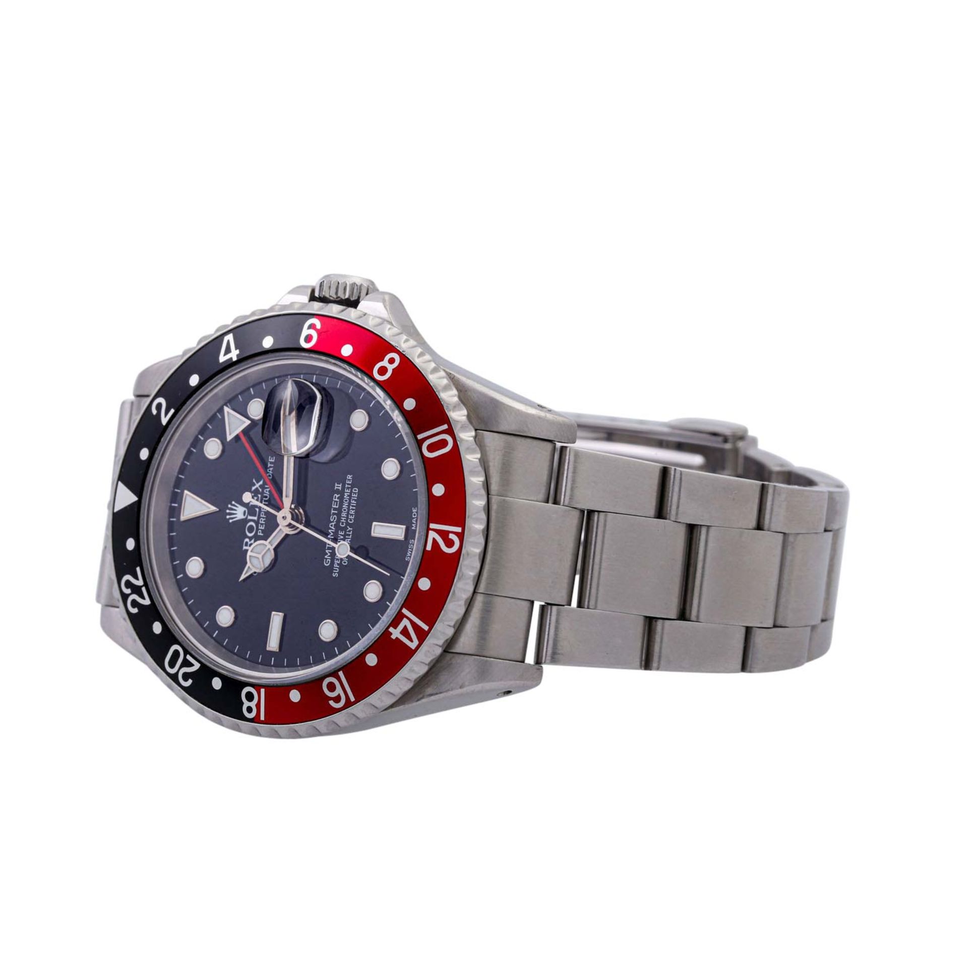 ROLEX GMT-Master "Coke", Ref. 16710. Armbanduhr. Ca. 2000er Jahre. - Bild 8 aus 9