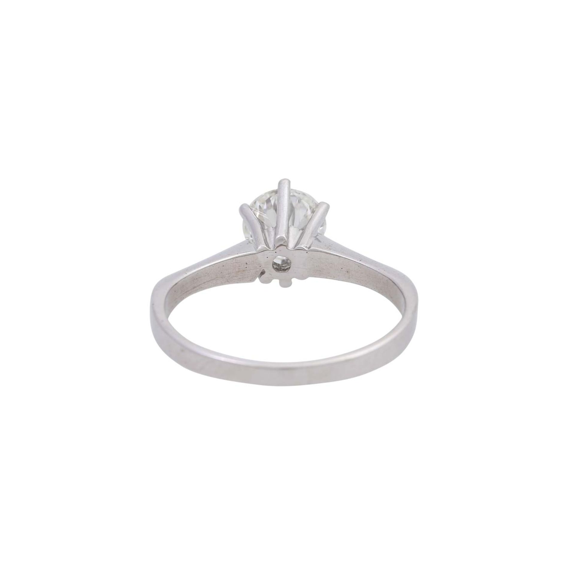 Solitärring mit Brillant von ca. 1,05 ct, - Image 4 of 5