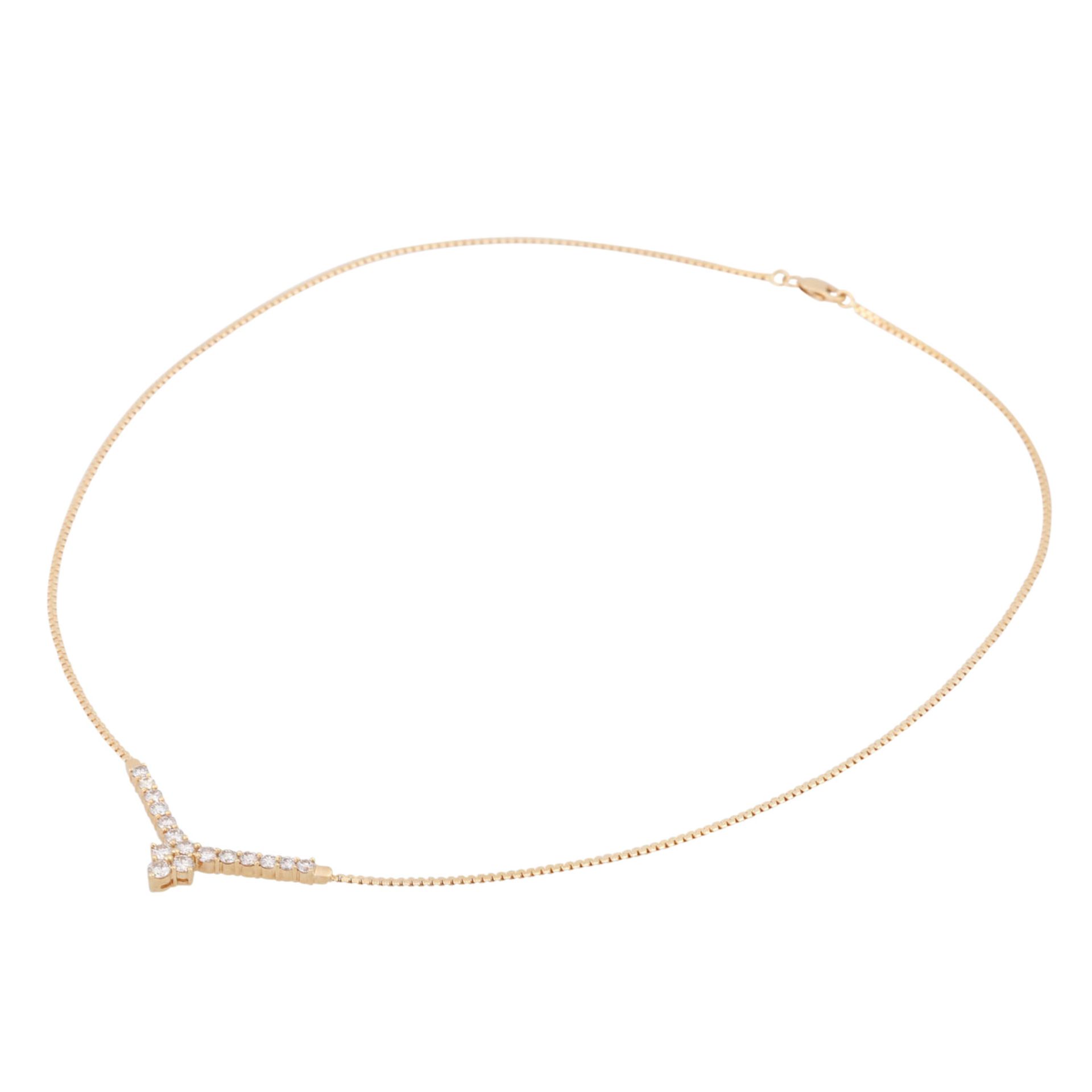 Collier mit Brillanten zus. ca. 0,8 ct, - Image 3 of 4