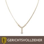 Collier mit Brillanten zus. ca. 0,95 ct