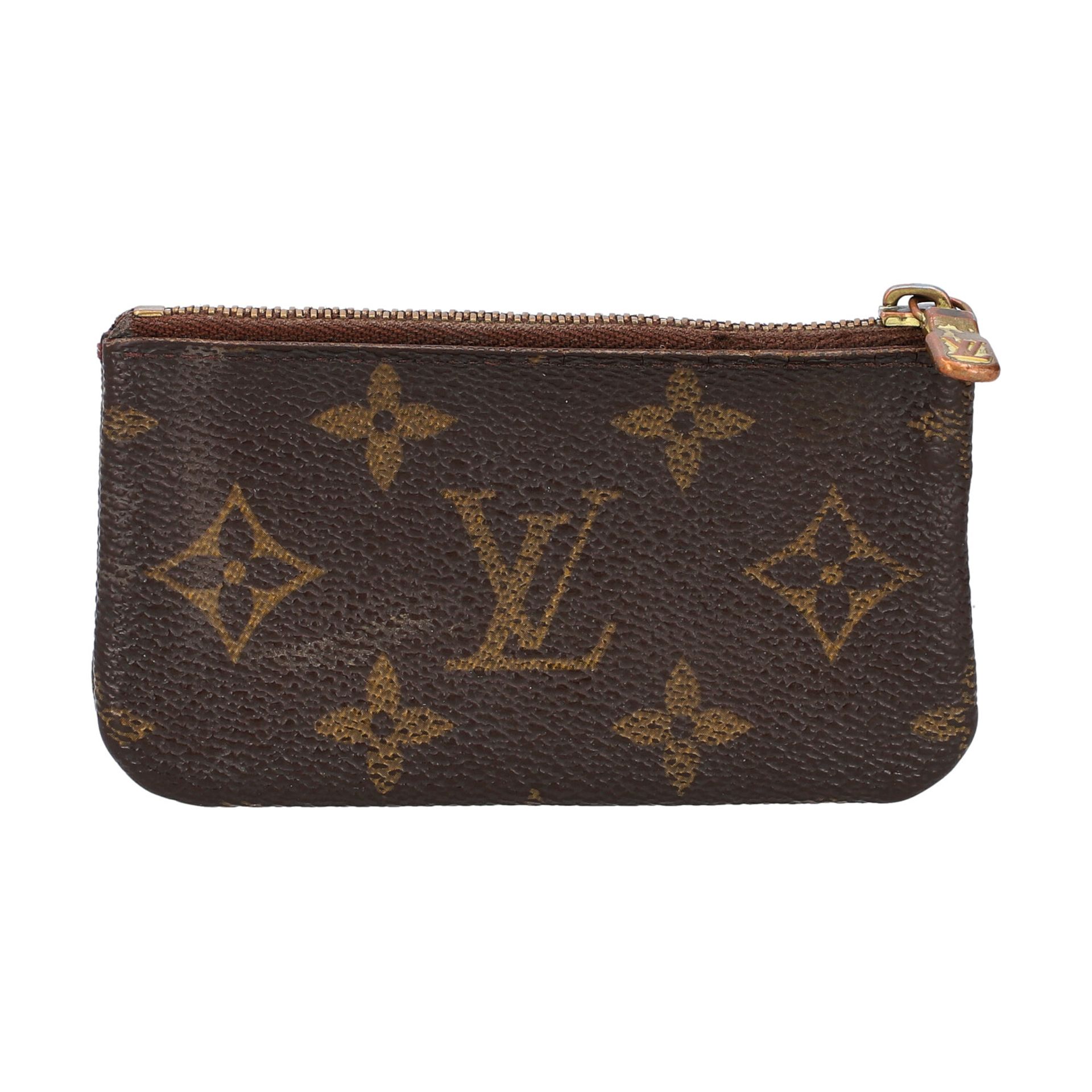 LOUIS VUITTON VINTAGE Schlüsseletui, Koll. 1999.Monogram Canvas Serie, Hauptfach mit - Image 4 of 5