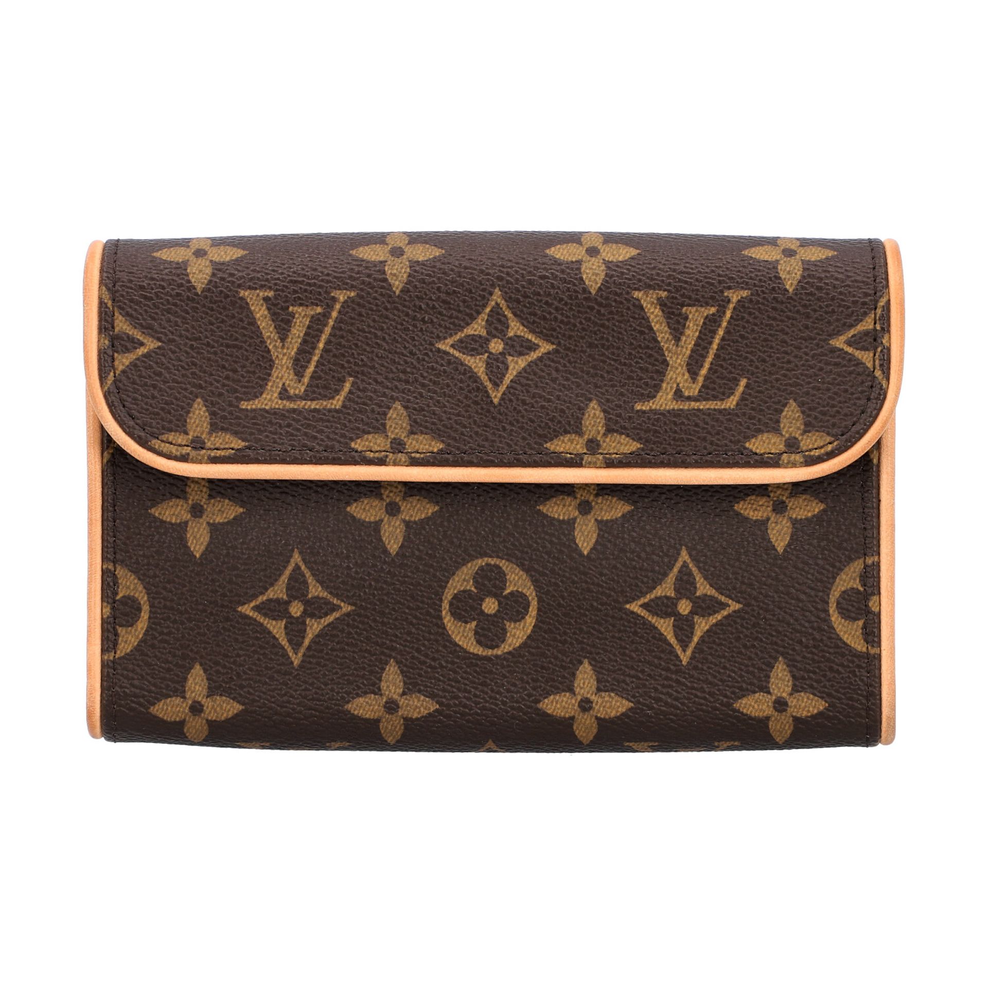 LOUIS VUITTON Bauchtasche "FLORENTINE", Koll. 2008.Monogram Canvas Serie mit naturbela