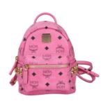 MCM Mini Rucksack "STARK BEBE BOO".Akt. NP.: 685,-€. Visetos Serie in Rosa mit goldf