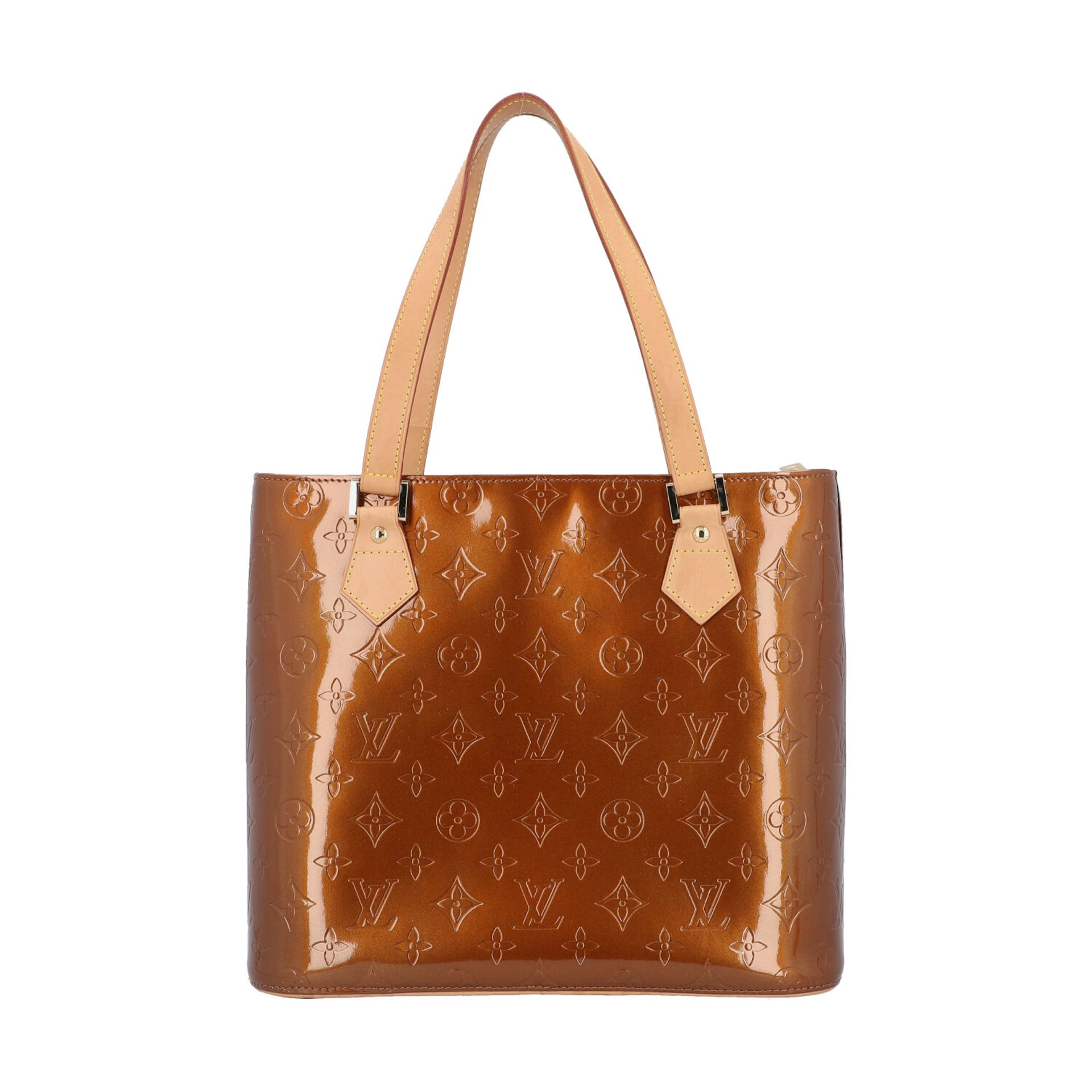 LOUIS VUITTON Shopper "HOUSTON", Koll.: 2002.Vernis Leder Serie in Bronze mit Rindsled - Image 4 of 8