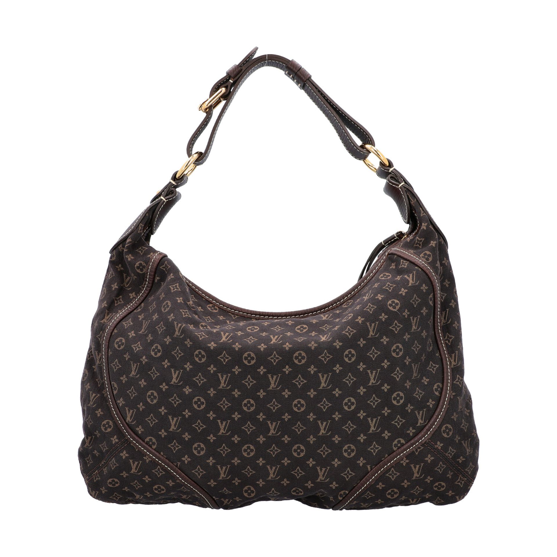 LOUIS VUITTON Hobobag "MANON MM", Koll.: 2008.Mini Lin Serie in Ebene mit dunkelbraune - Image 4 of 8