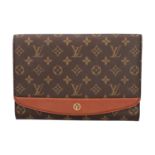 LOUIS VUITTON VINTAGE Clutch "BORDEAUX", Koll. 1998.Monogram Canvas Serie mit Details