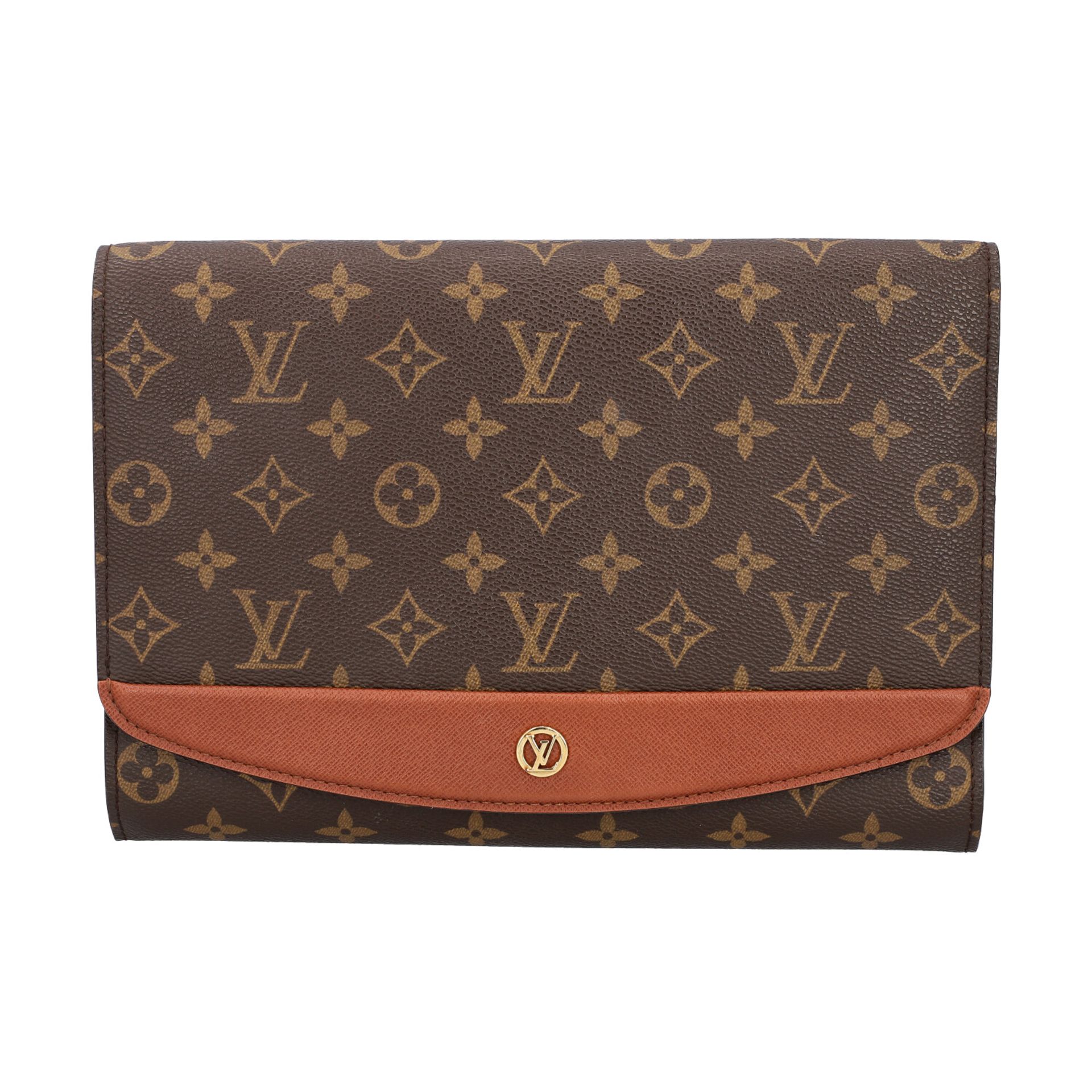 LOUIS VUITTON VINTAGE Clutch "BORDEAUX", Koll. 1998.Monogram Canvas Serie mit Details