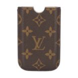 LOUIS VUITTON Iphone 3G Hülle, Koll. 2010.Monogram Canvas Serie. Gebrauchsspuren vorh