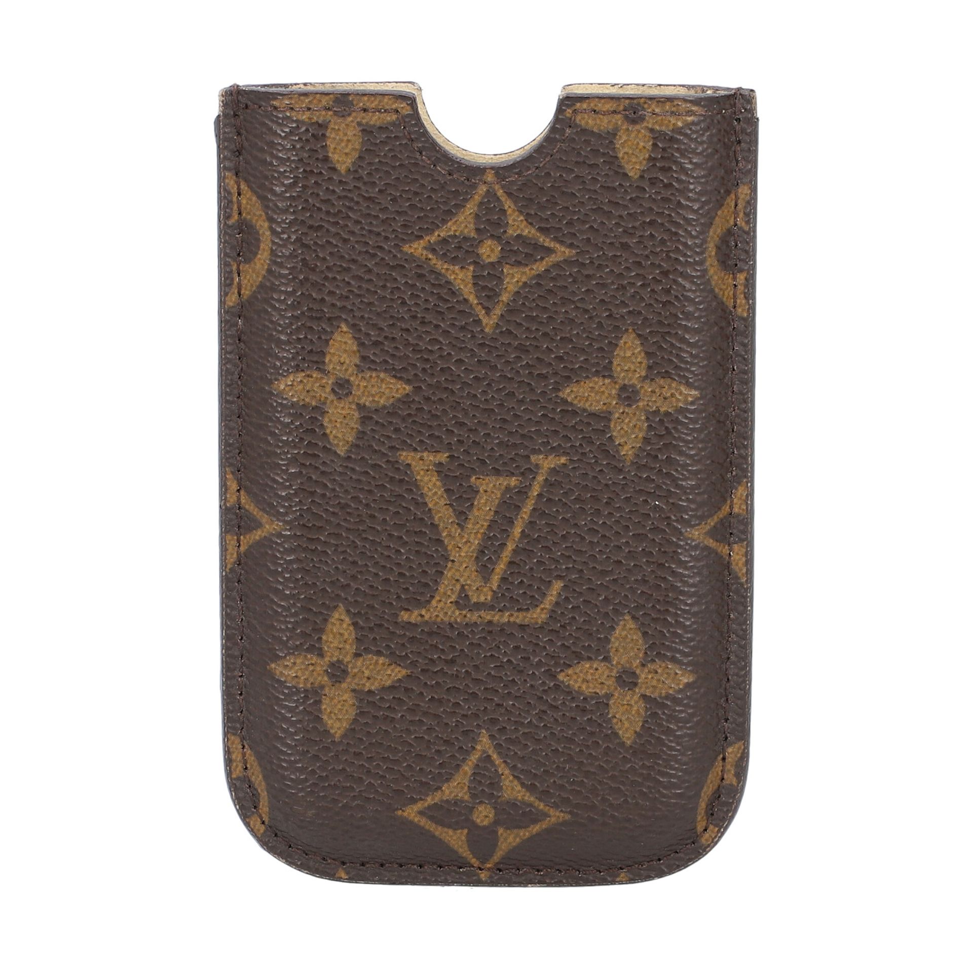 LOUIS VUITTON Iphone 3G Hülle, Koll. 2010.Monogram Canvas Serie. Gebrauchsspuren vorh