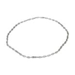 HERMES VINTAGE Halskette "CHAINE D'ANCRE".Silber 800, B: 7 mm, L: 90 cm. Sehr seltene