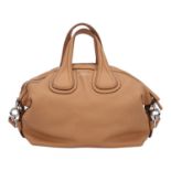 GIVENCHY Handtasche "NIGHTINGALE".Tote Bag in Beige mit silberfarbener Hardware, dekor