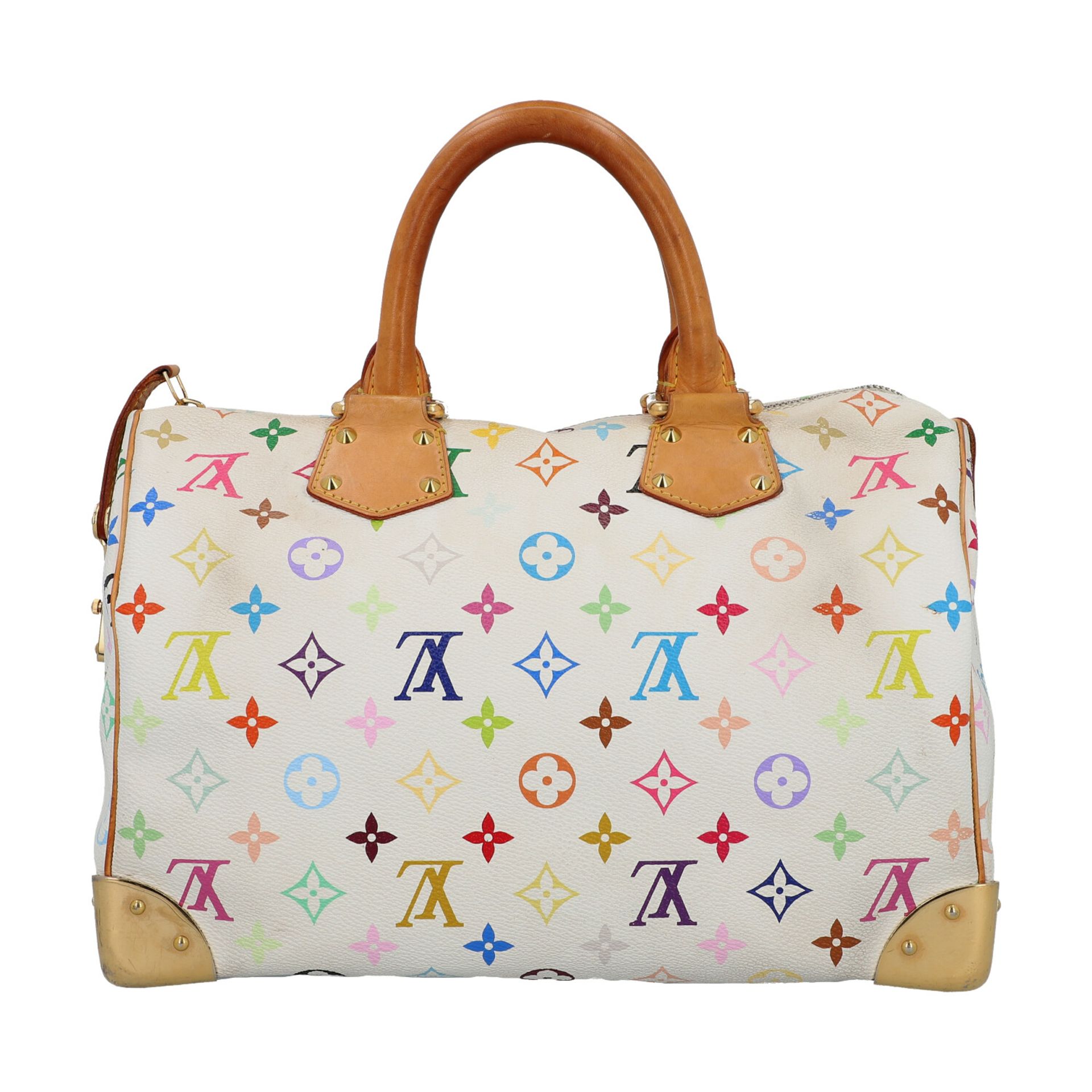 LOUIS VUITTON Handtasche "SPEEDY 30", Koll. 2007.Limited Edition. Monogram Multicolor - Bild 4 aus 8