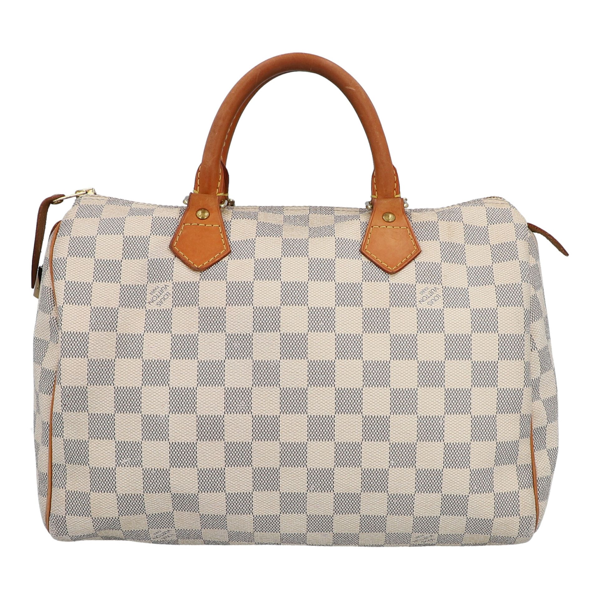 LOUIS VUITTON Henkeltasche "SPEEDY 30", Koll.: 2010.Akt. NP.: 910,-€. Damier Azur Ca - Bild 4 aus 6