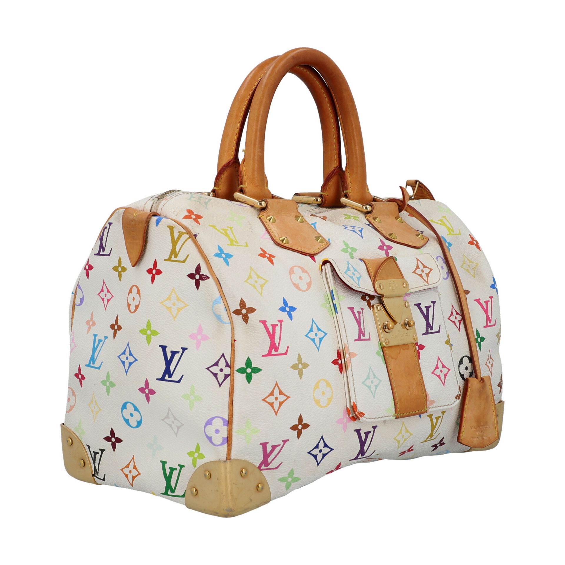 LOUIS VUITTON Handtasche "SPEEDY 30", Koll. 2007.Limited Edition. Monogram Multicolor - Bild 2 aus 8