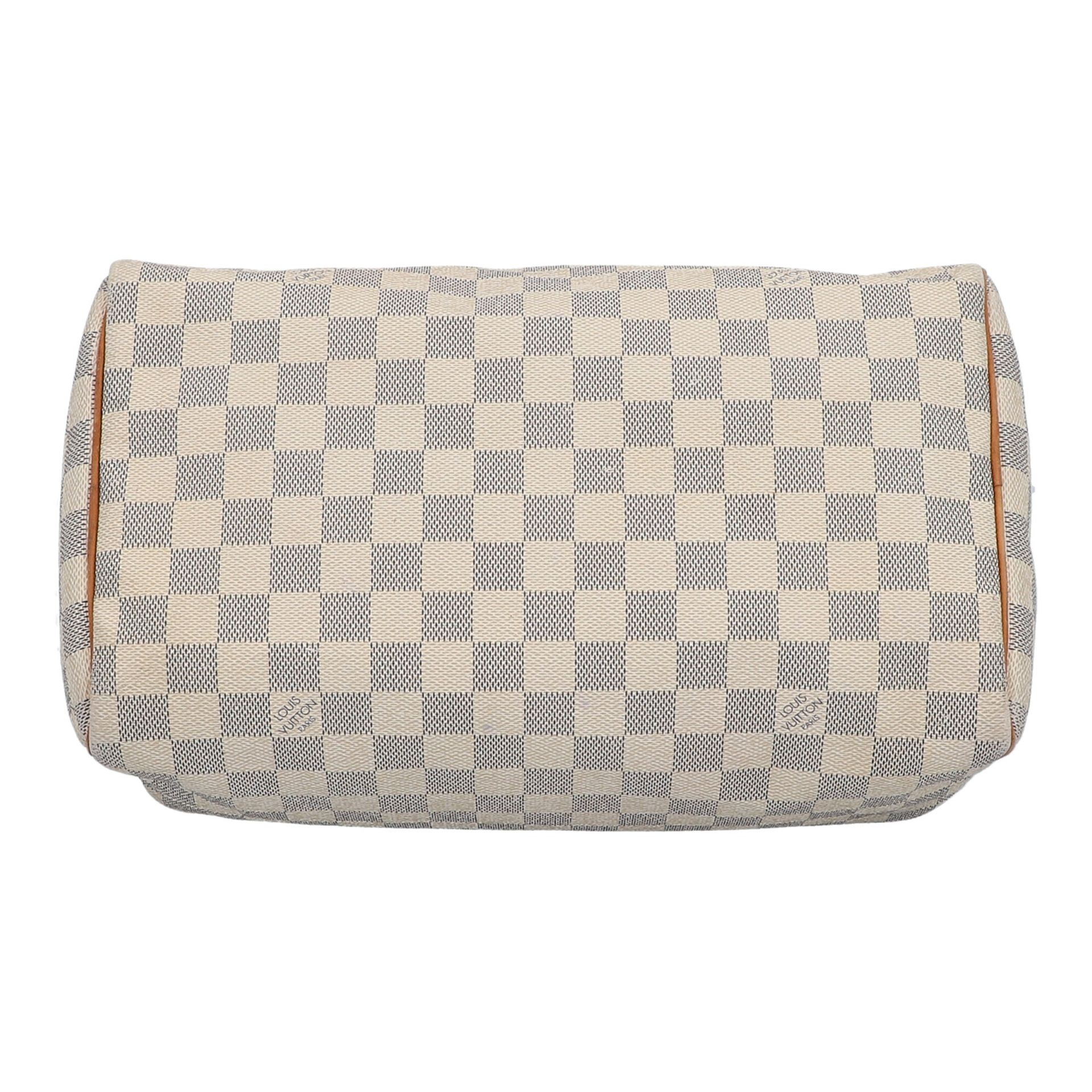 LOUIS VUITTON Henkeltasche "SPEEDY 30", Koll.: 2010.Akt. NP.: 910,-€. Damier Azur Ca - Bild 5 aus 6