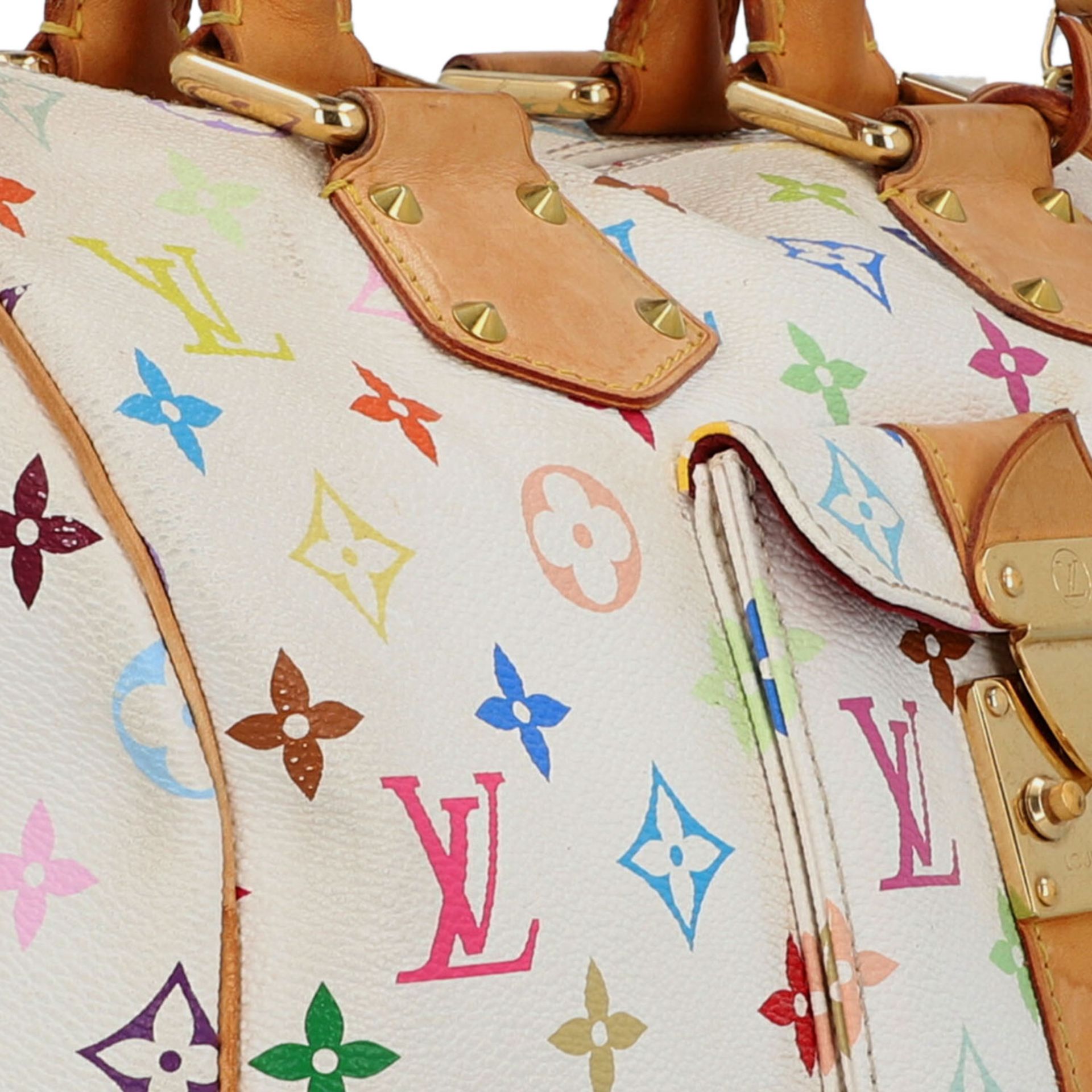 LOUIS VUITTON Handtasche "SPEEDY 30", Koll. 2007.Limited Edition. Monogram Multicolor - Image 8 of 8