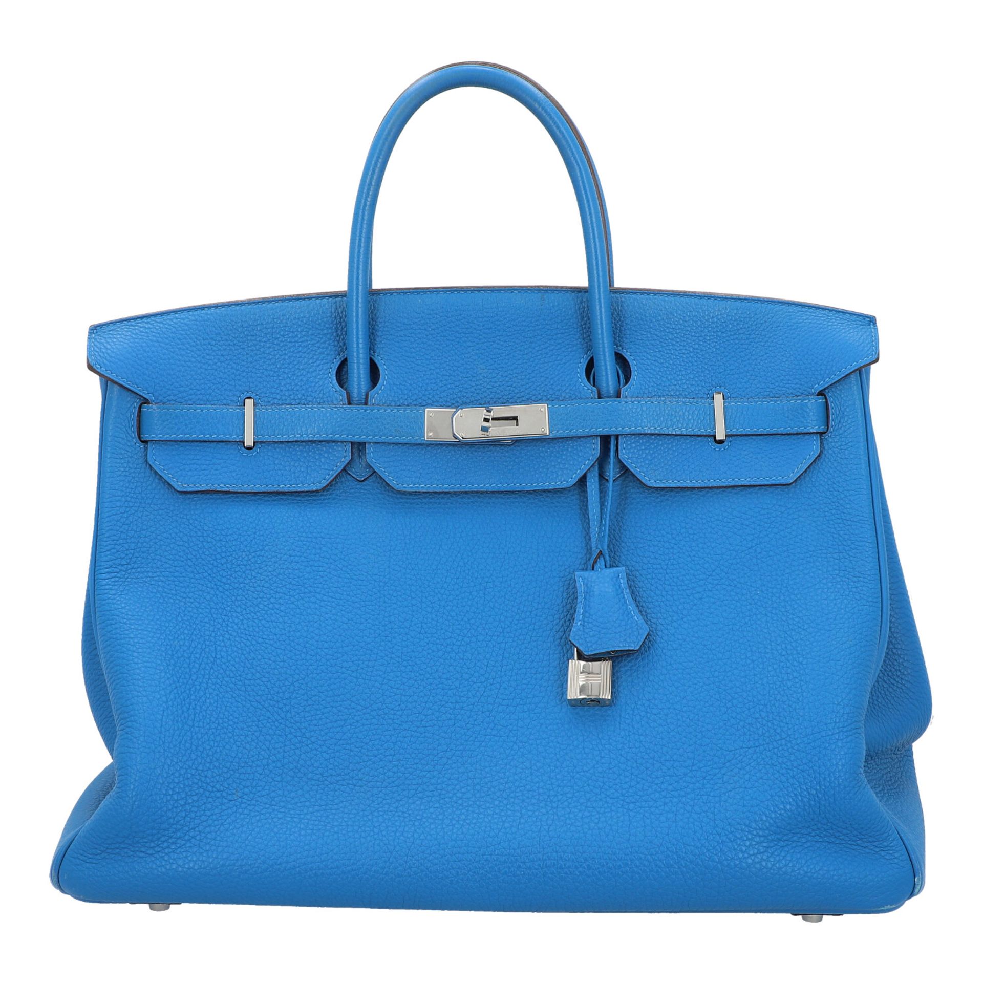 HERMÈS Handtasche "BIRKIN BAG 40", Koll. 2013.Akt. NP.: 8900,-€. Togo Leder in Myko