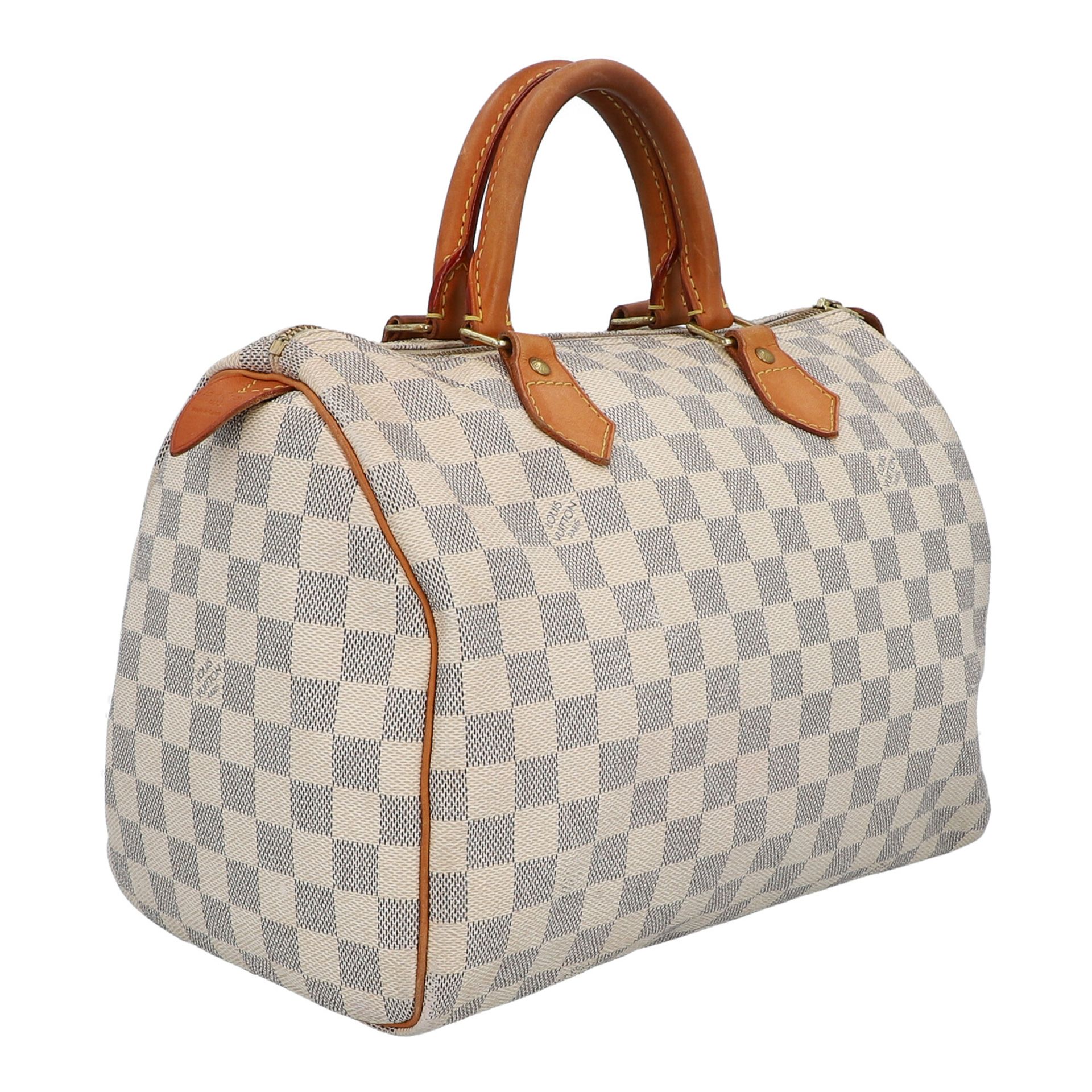 LOUIS VUITTON Henkeltasche "SPEEDY 30", Koll.: 2010.Akt. NP.: 910,-€. Damier Azur Ca - Bild 2 aus 6