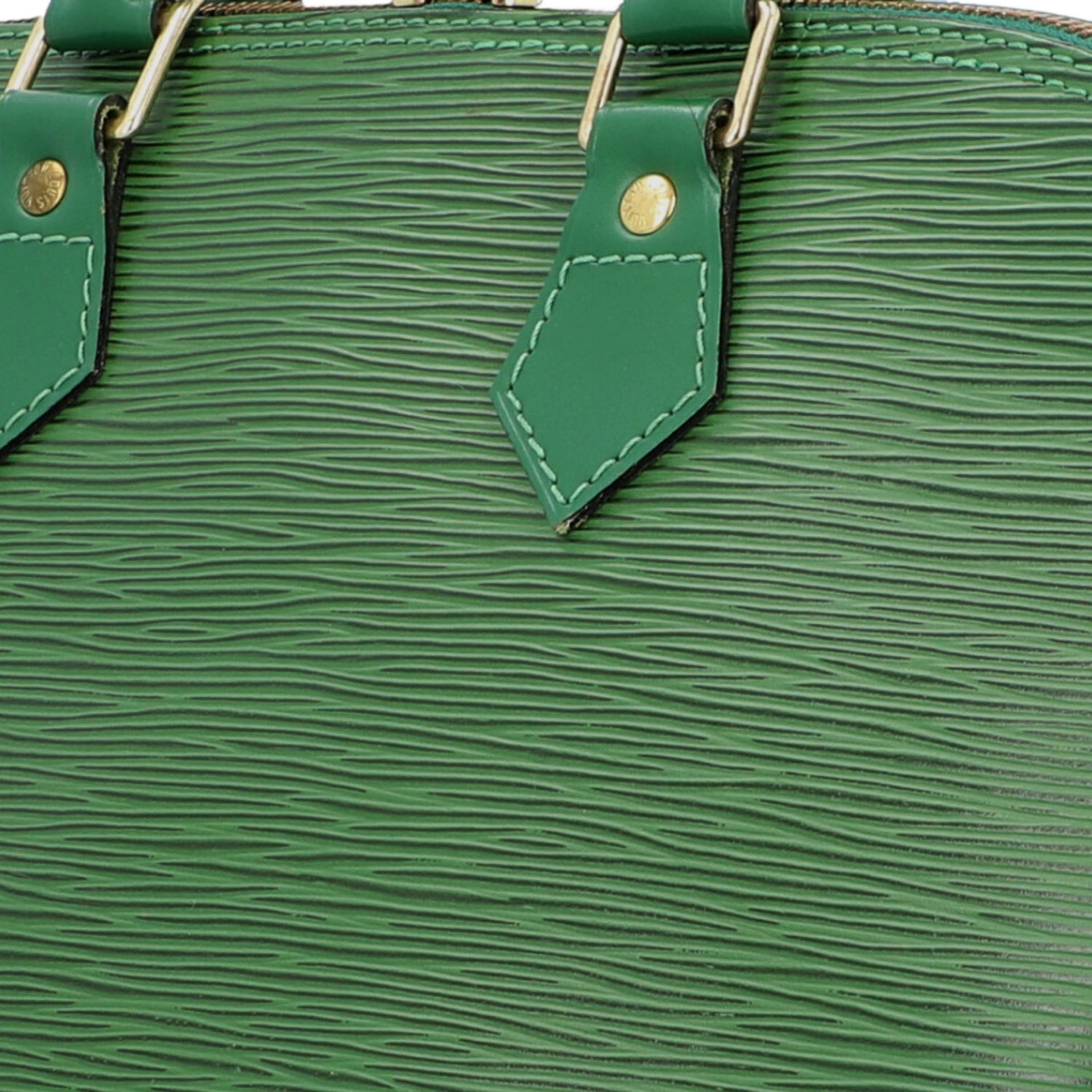 LOUIS VUITTON VINTAGE Handtasche "ALMA", Koll. 1997.Epi Leder Serie in Grün mit goldf - Bild 7 aus 9