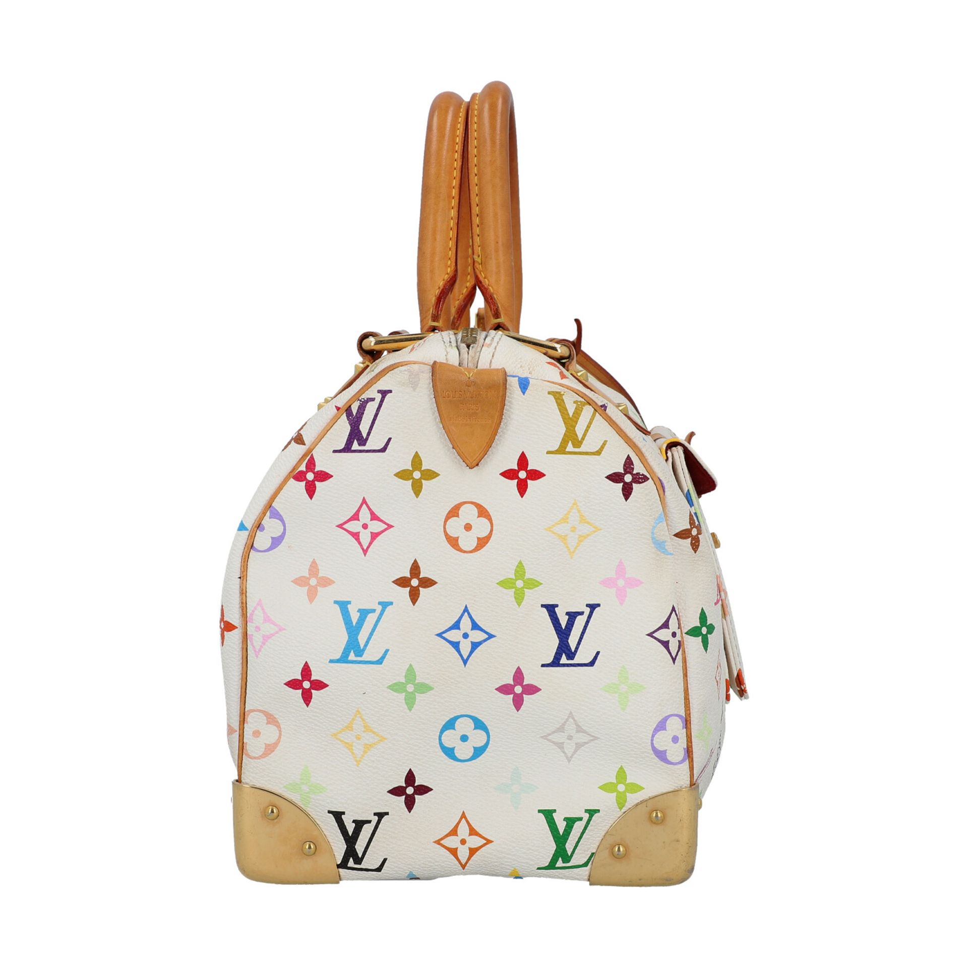 LOUIS VUITTON Handtasche "SPEEDY 30", Koll. 2007.Limited Edition. Monogram Multicolor - Bild 3 aus 8